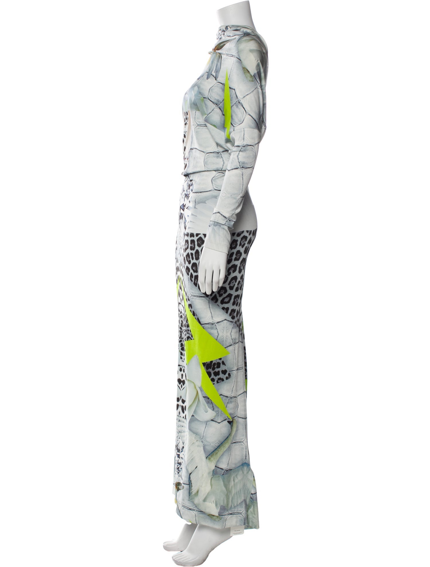 Philipp Plein Graphic Print Long Dress