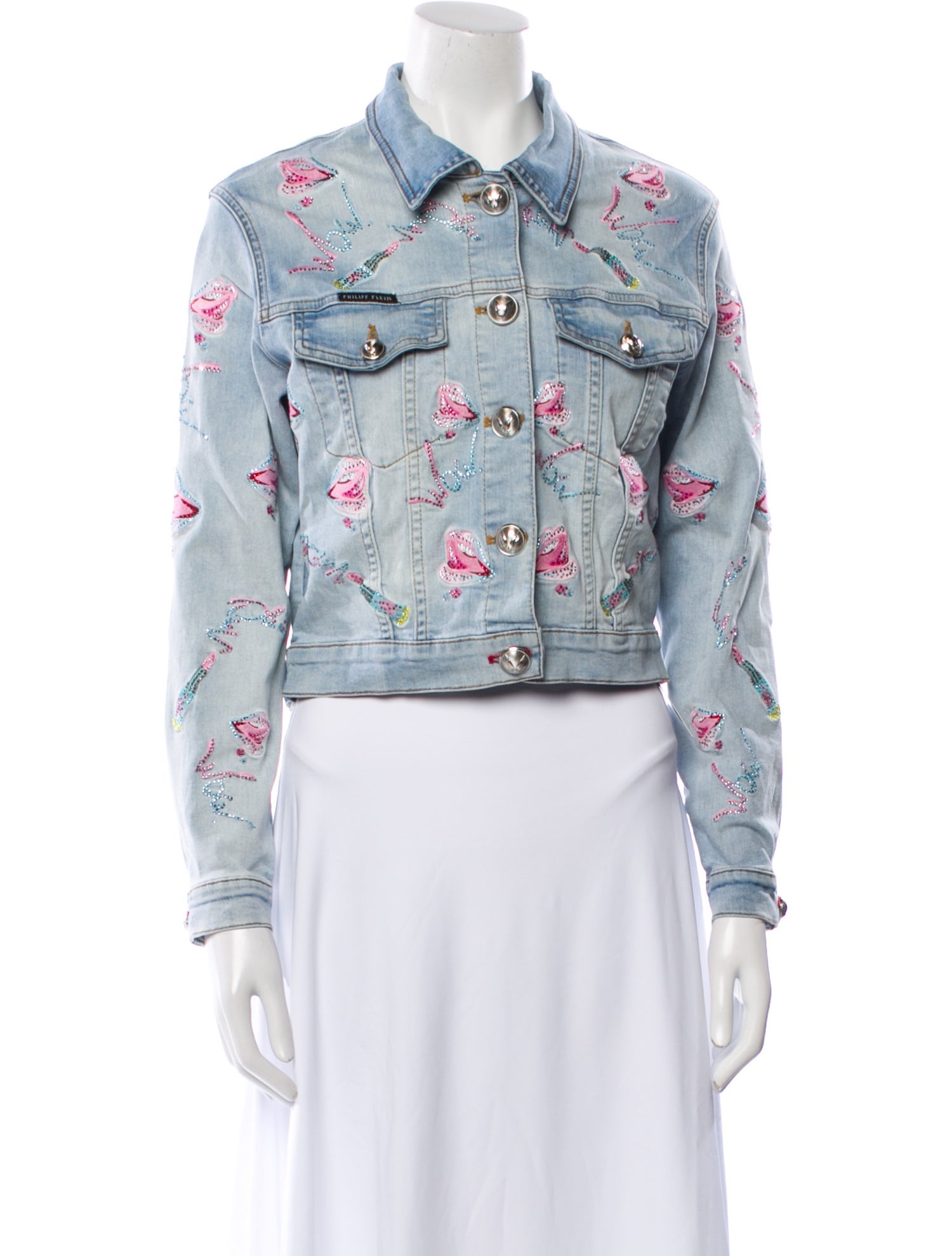 Philipp Plein Patterned Denim Jacket