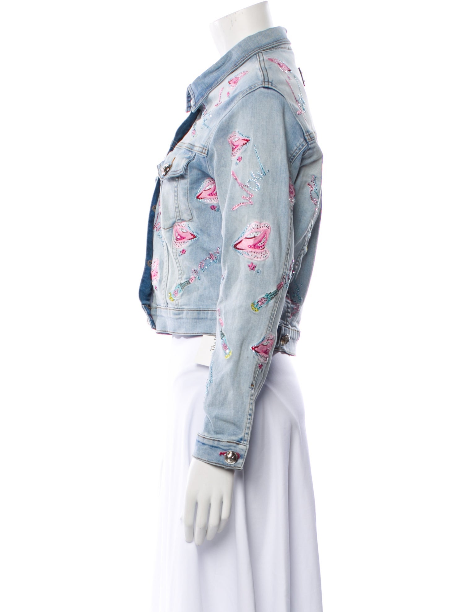 Philipp Plein Patterned Denim Jacket