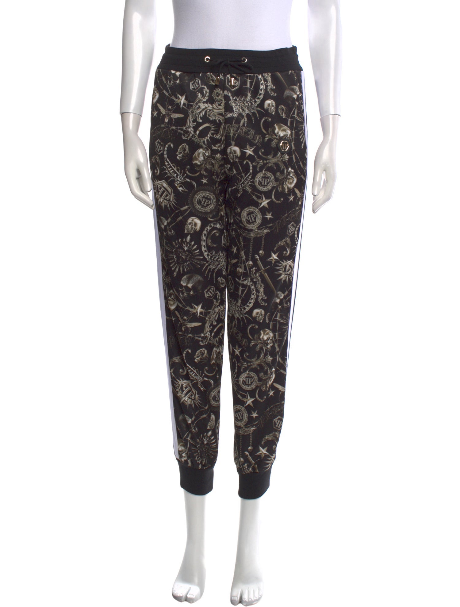 Philipp Plein Printed Skinny Leg Pants
