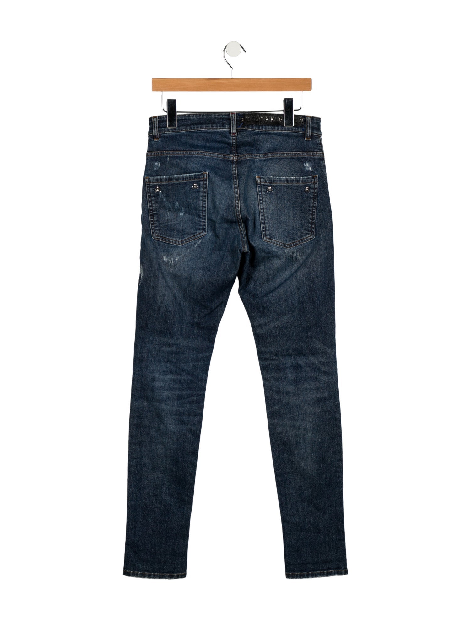 Philipp Plein Mid-Rise Straight Leg Jeans