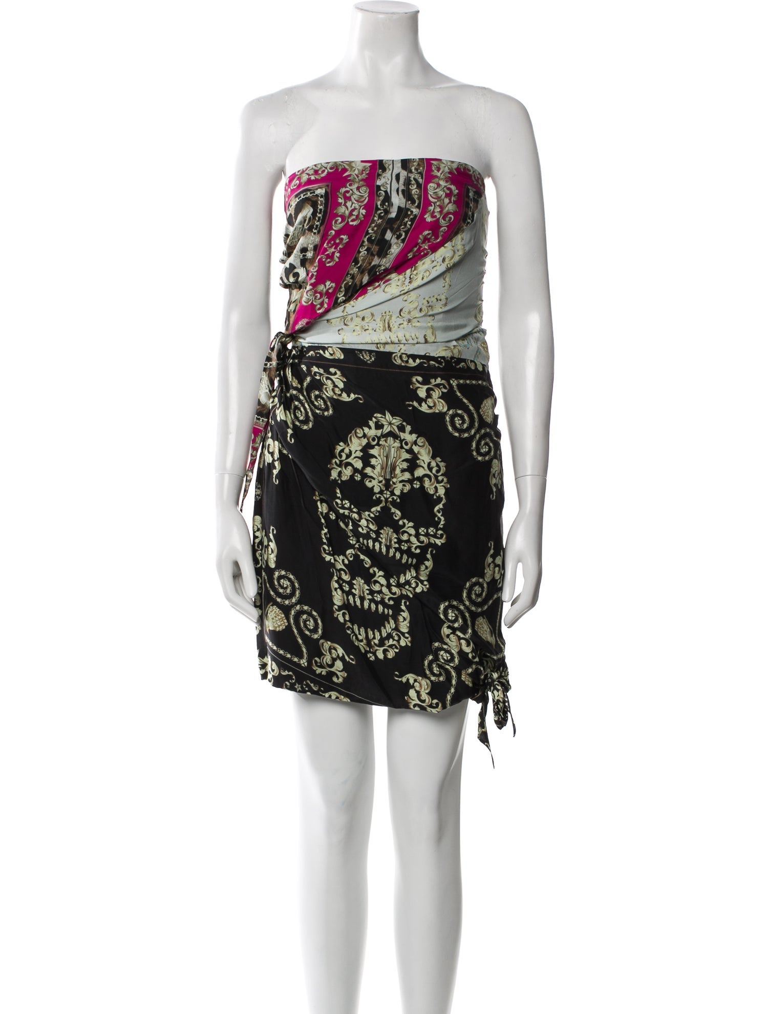 Philipp Plein Silk Mini Dress