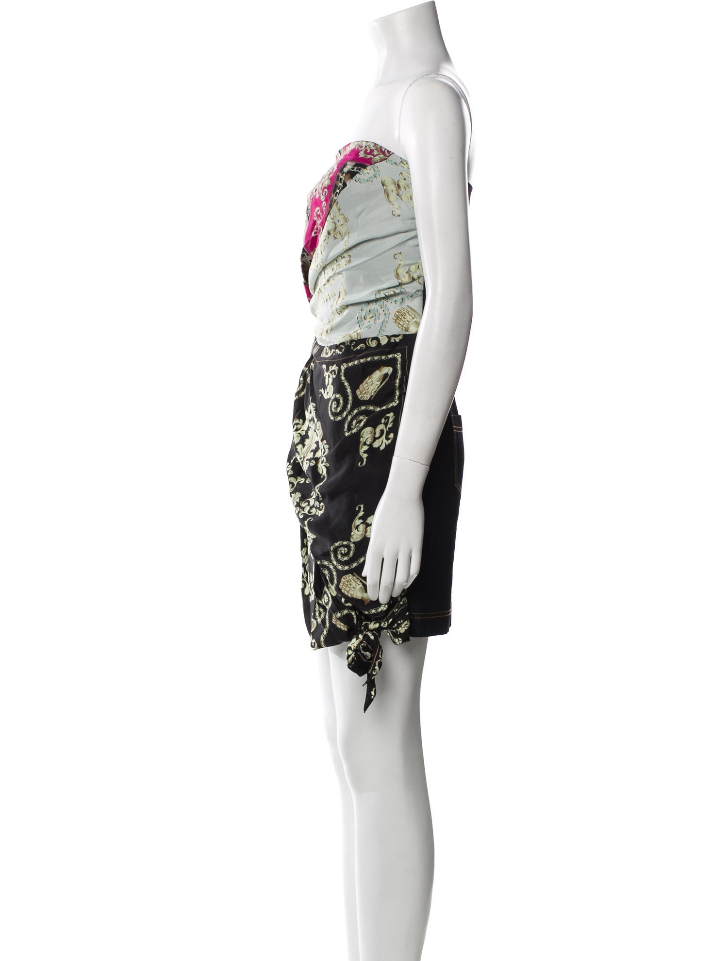 Philipp Plein Silk Mini Dress