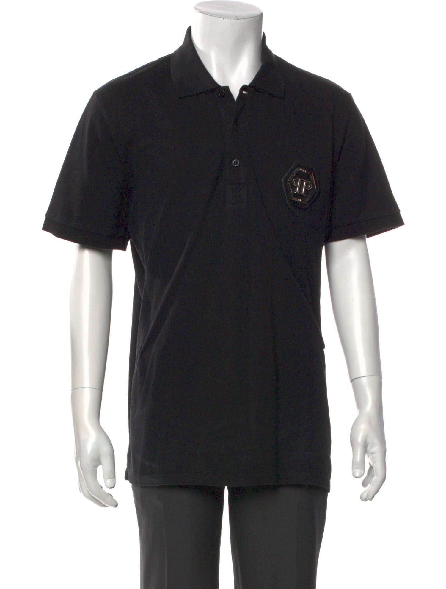 Philipp Plein Crew Neck Short Sleeve Polo Shirt