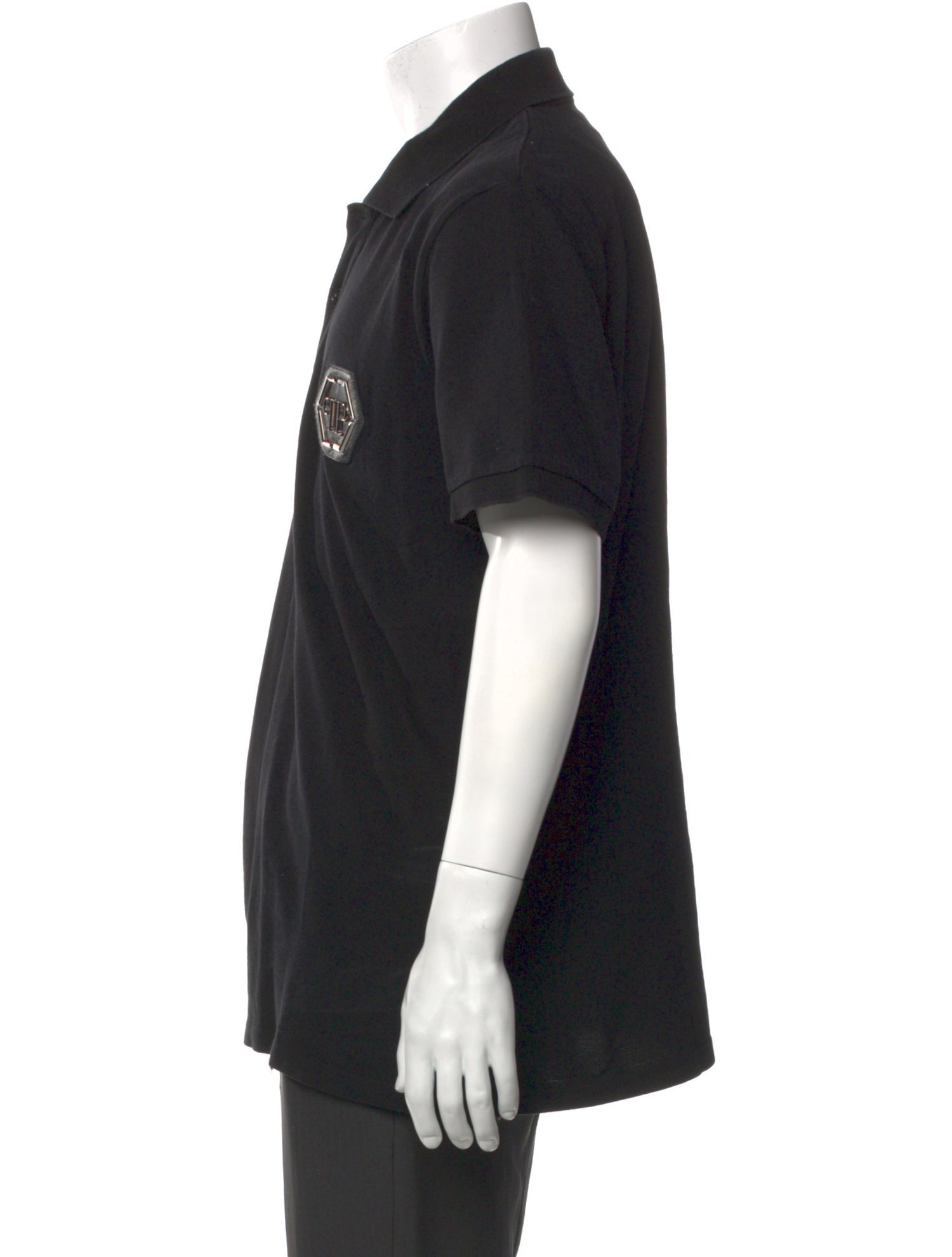 Philipp Plein Crew Neck Short Sleeve Polo Shirt