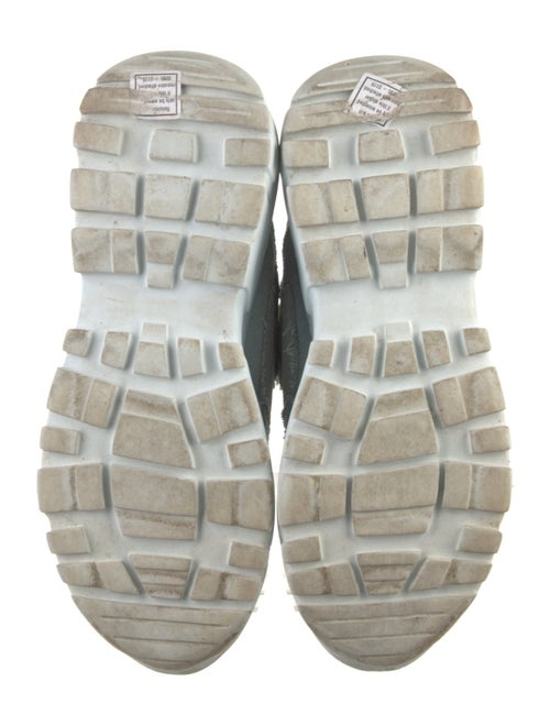 Philipp Plein Leather Glitter Accents Athletic Sneakers