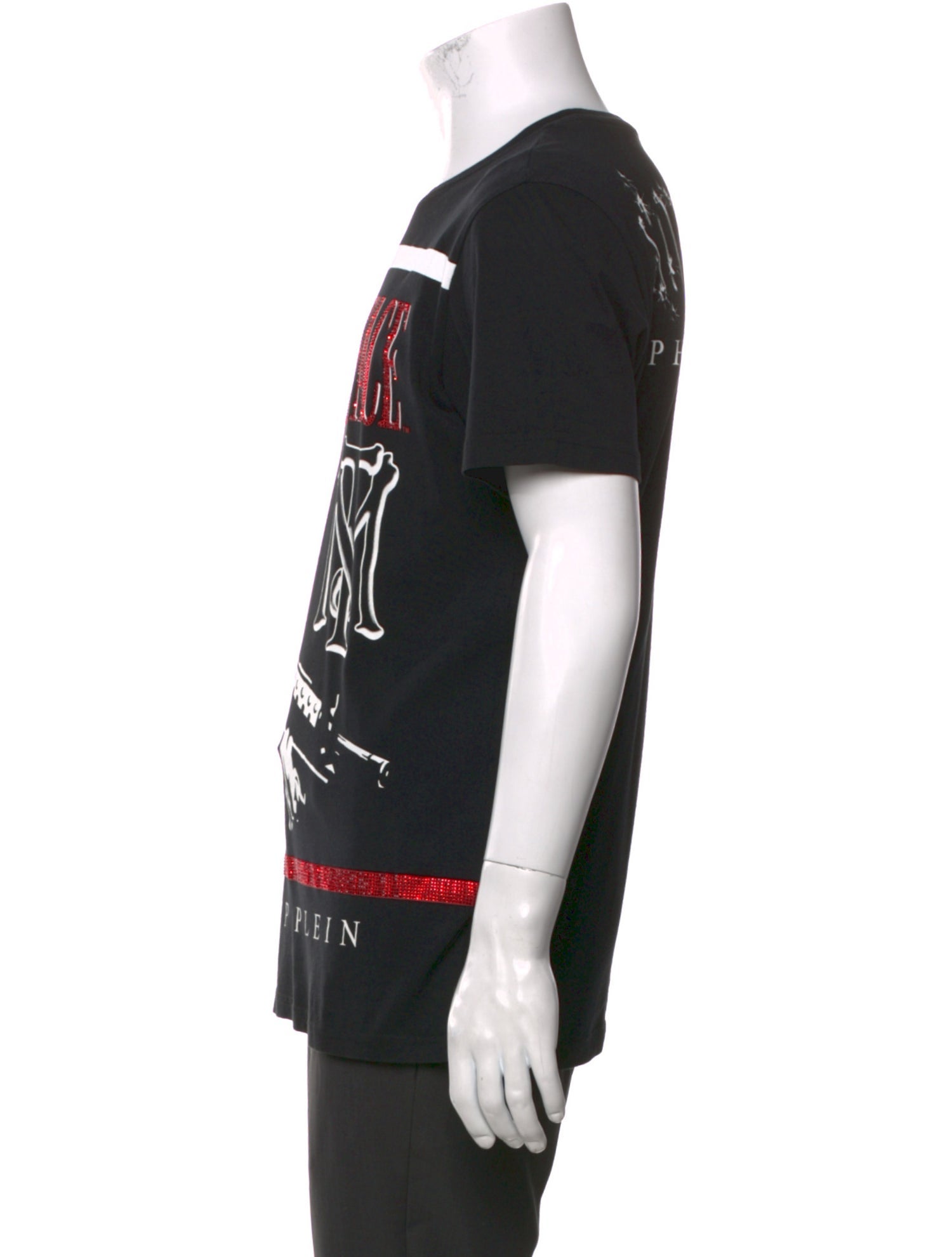 Philipp Plein Graphic Print Crew Neck T-Shirt