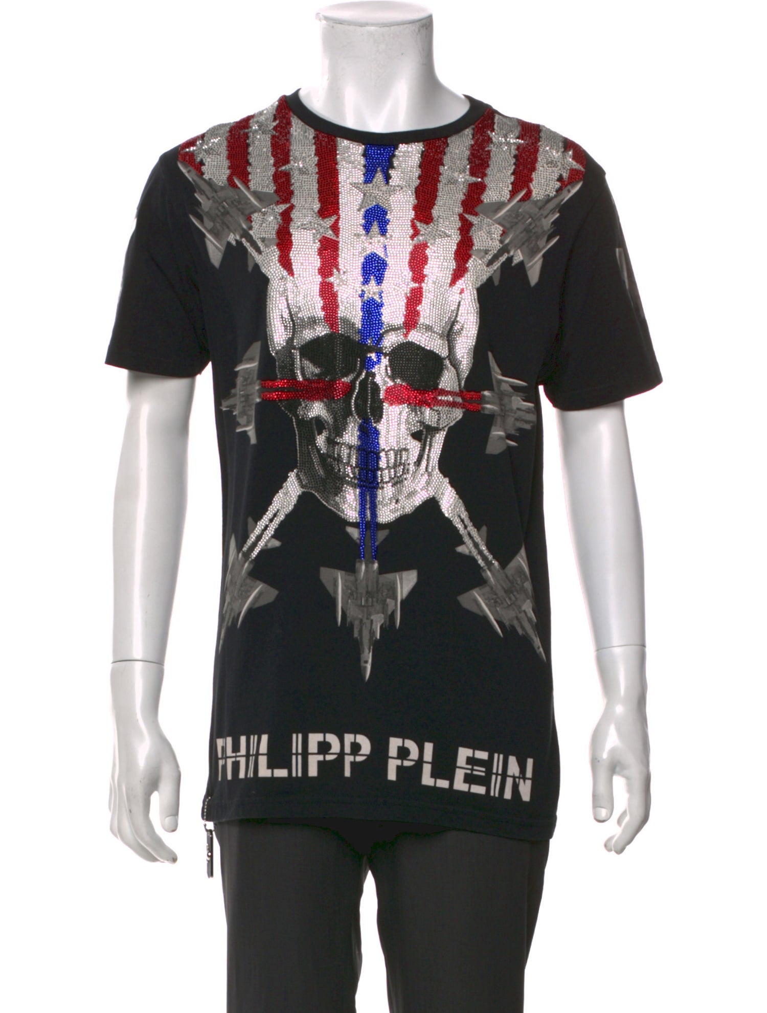 Philipp Plein Graphic Print Crew Neck T-Shirt