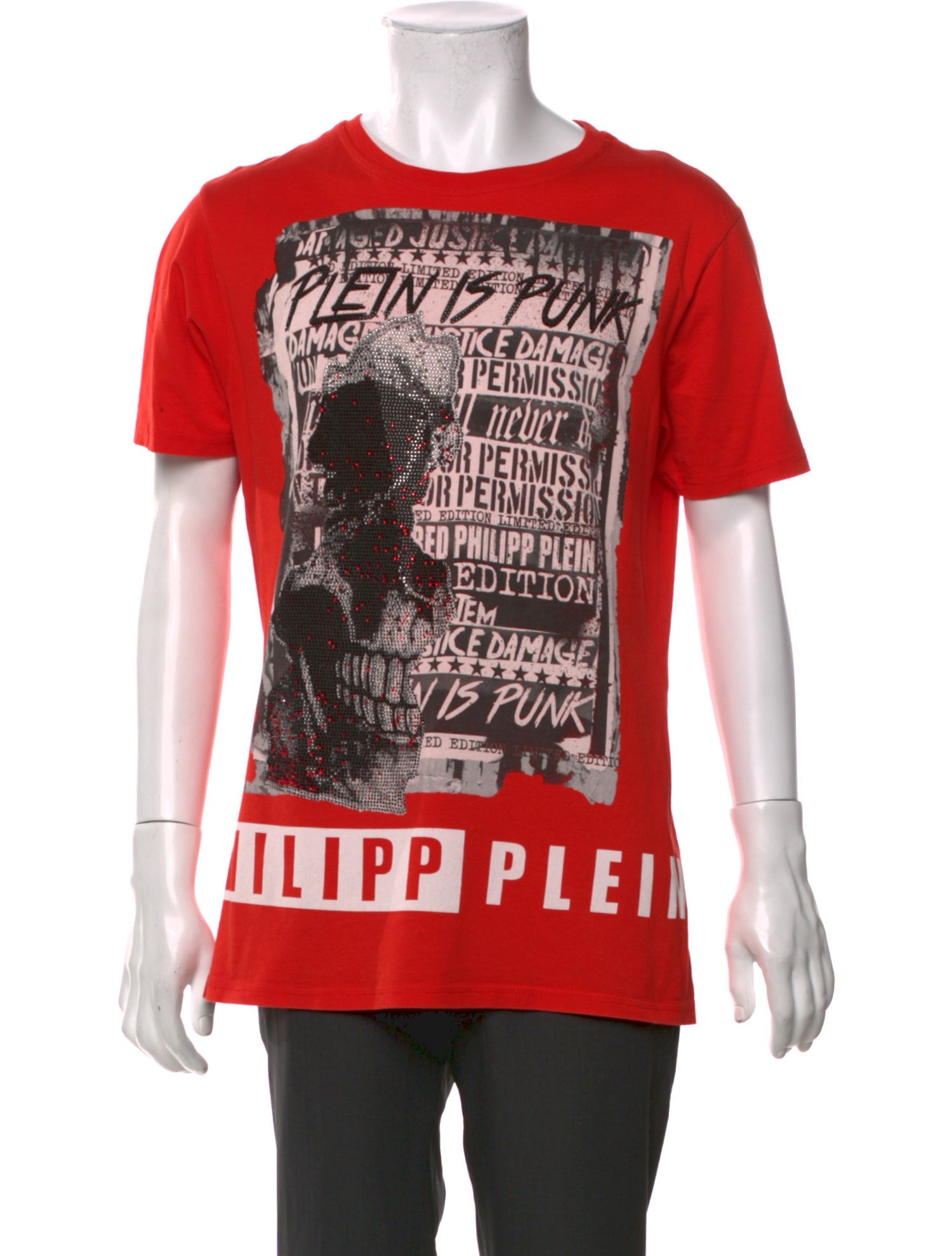 Philipp Plein Graphic Print Crew Neck T-Shirt