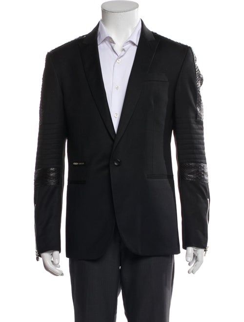 Philipp Plein Python Trimmed Blazer