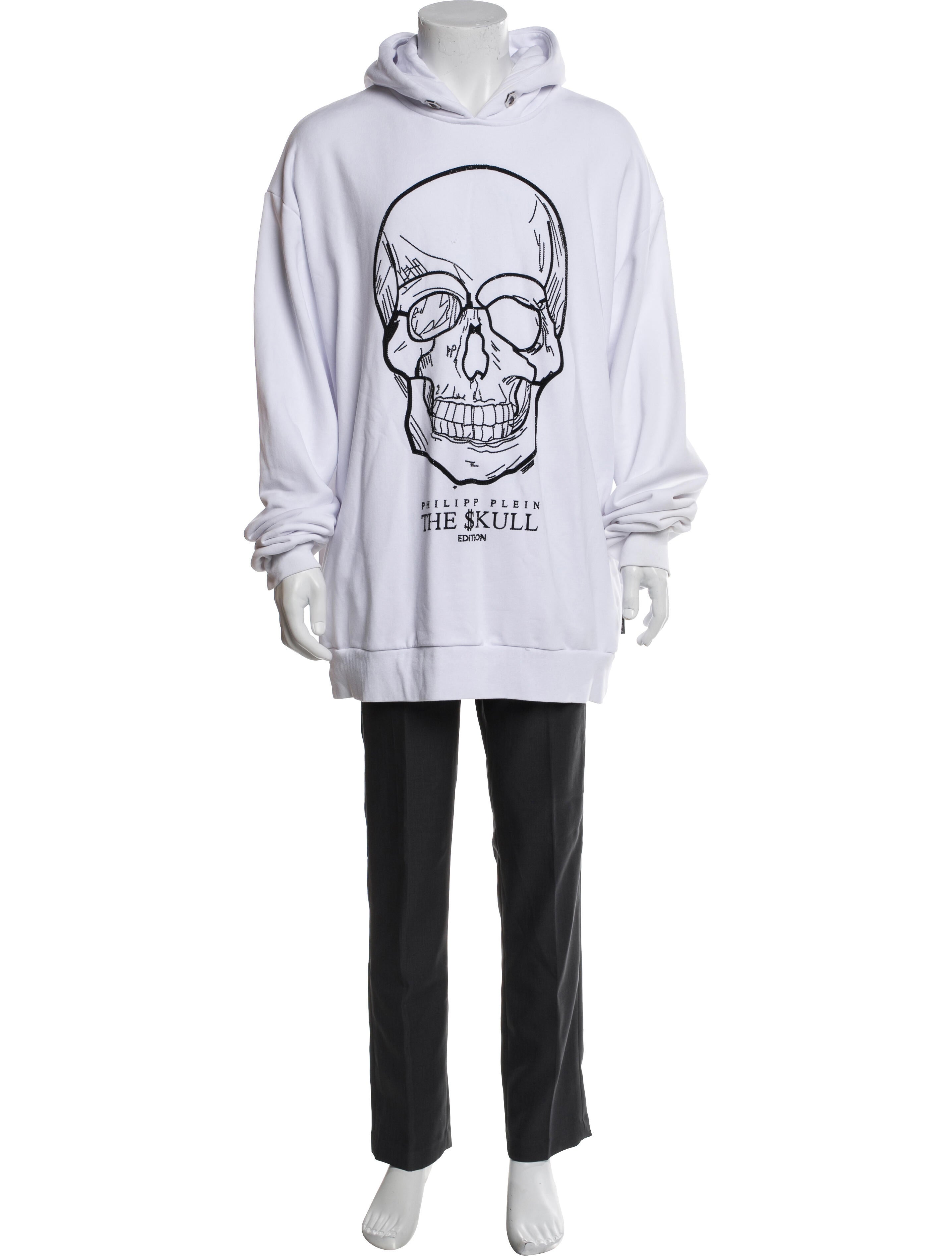 Philipp Plein Graphic Print Crew Neck Hoodie