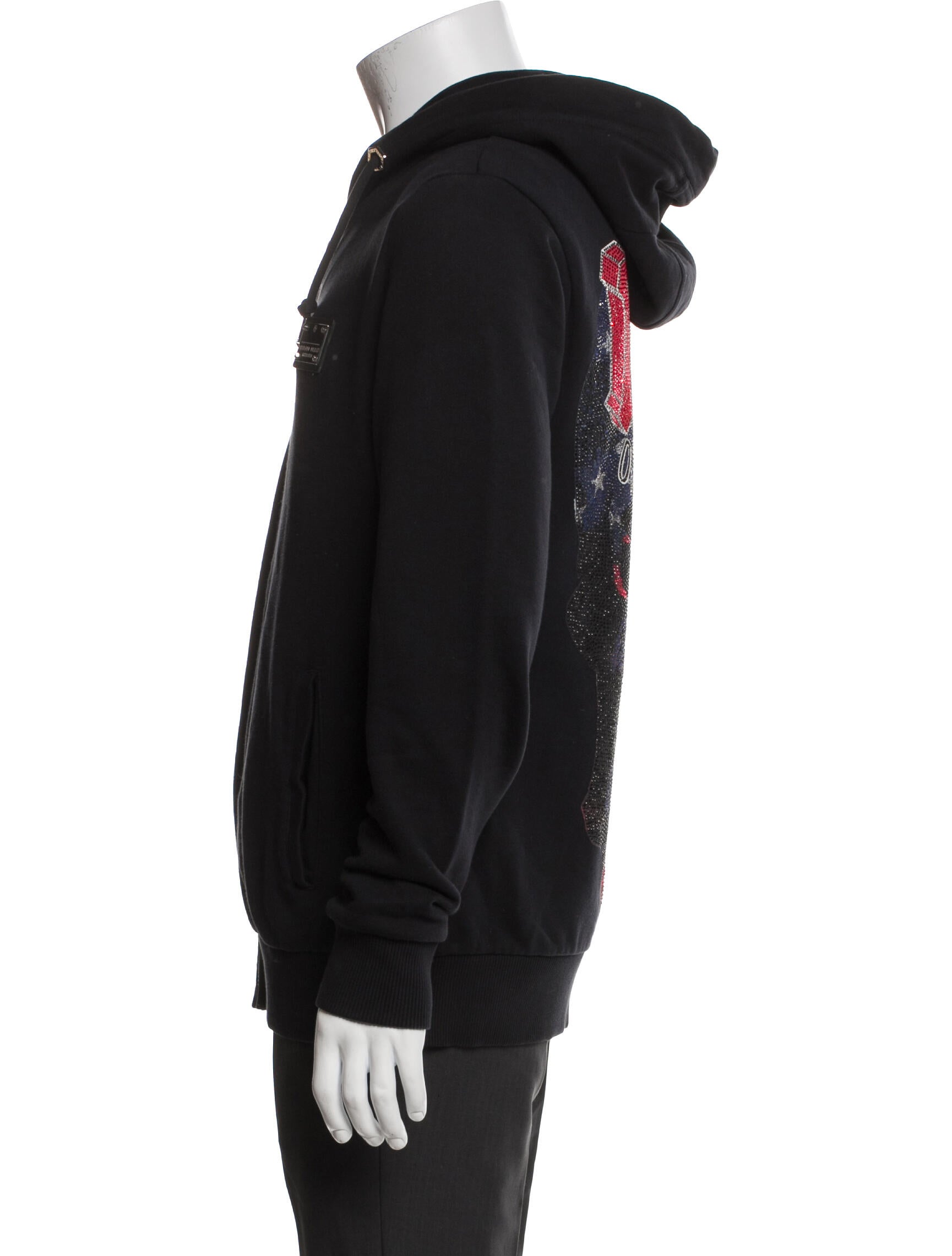 Philipp Plein Crew Neck Long Sleeve Hoodie