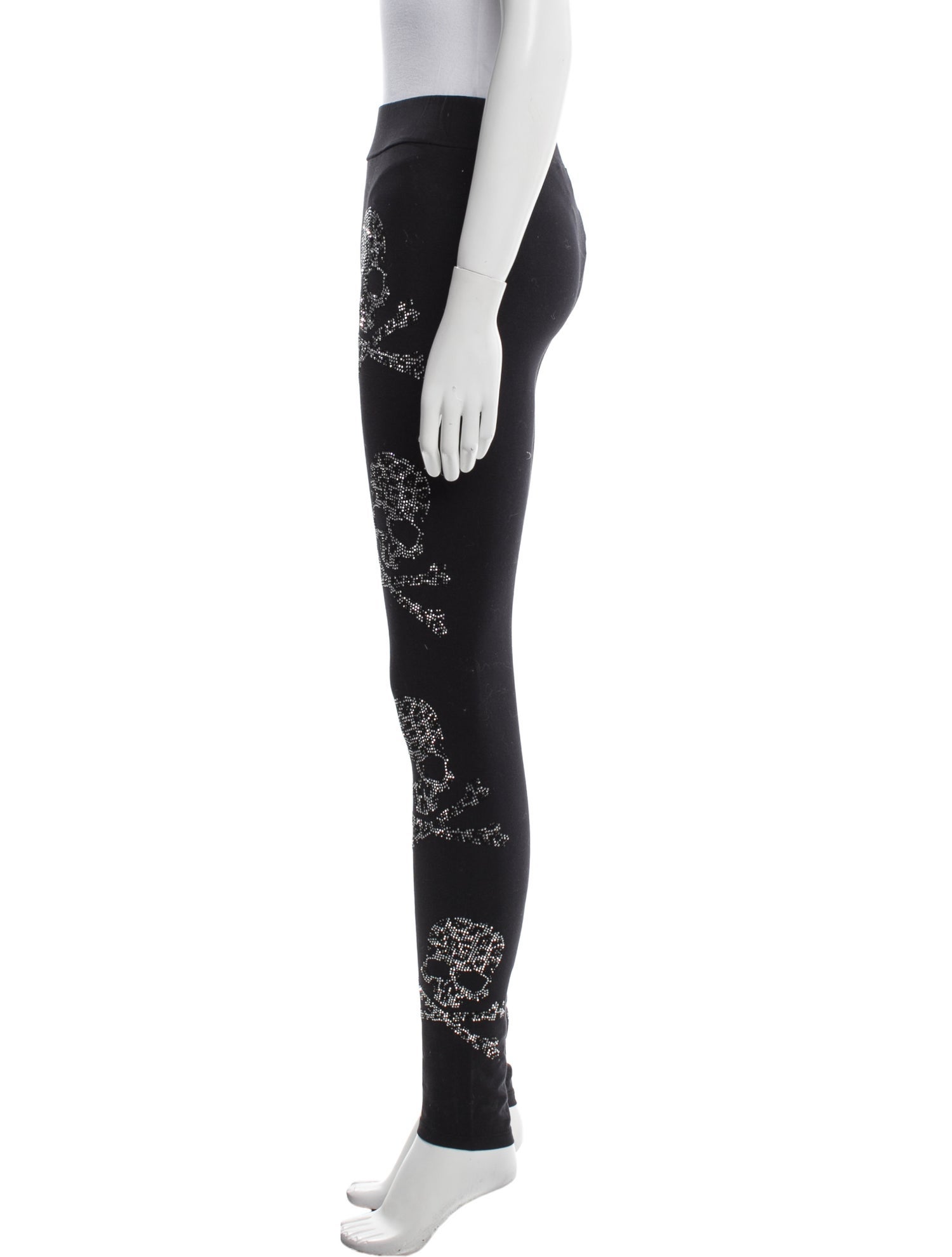 Philipp Plein Floral Print Skinny Leg Pants