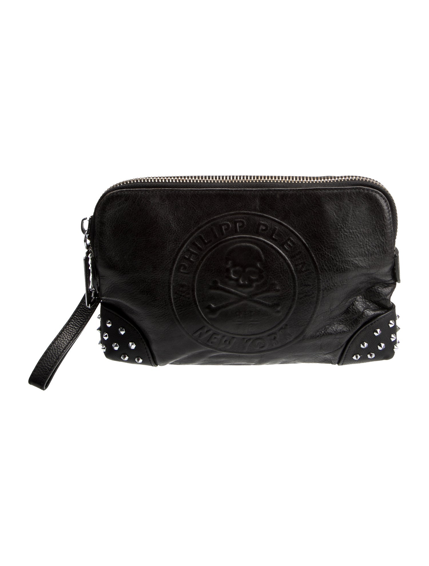 Philipp Plein Leather Top Handle Bag