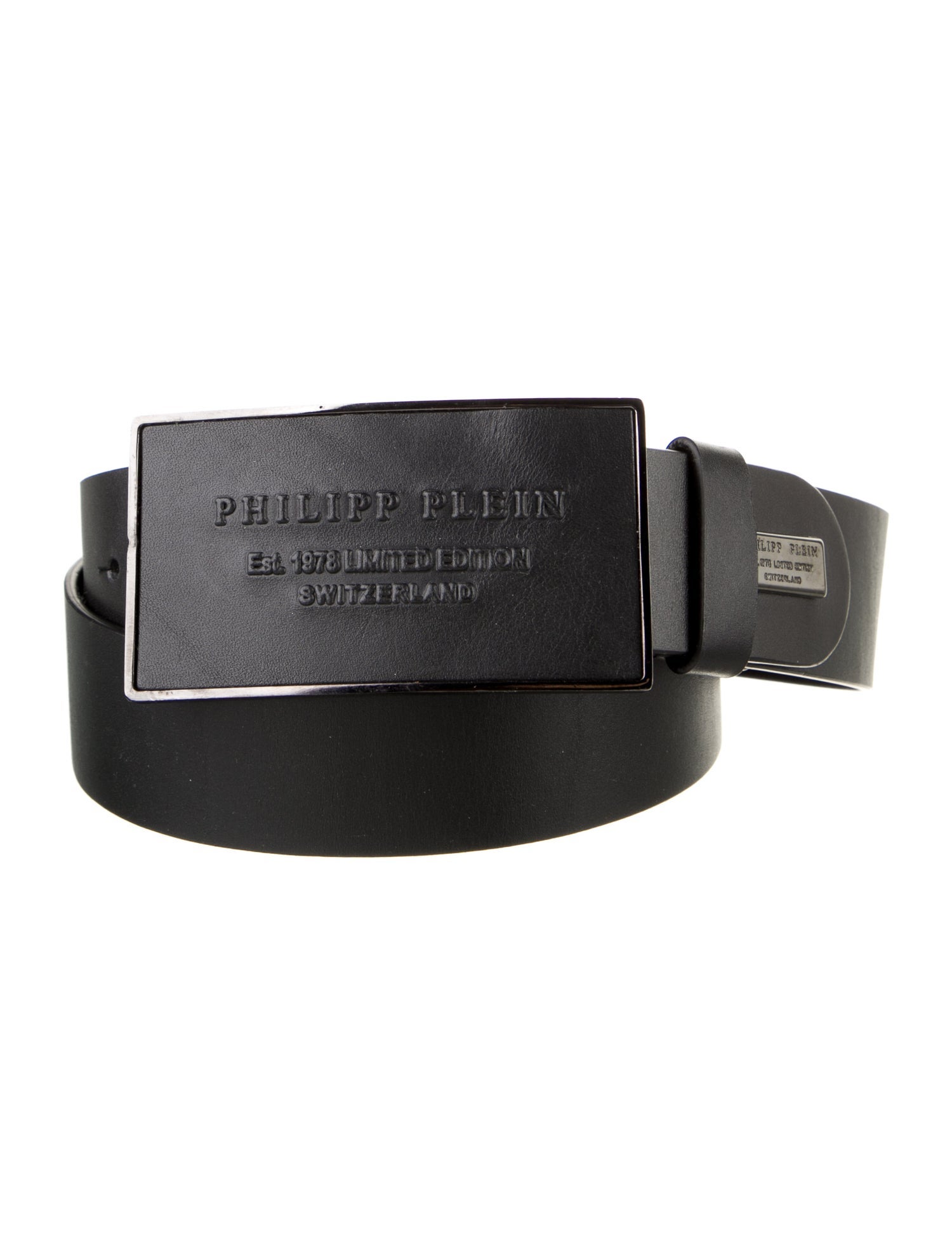 Philipp Plein Leather Waist Belt