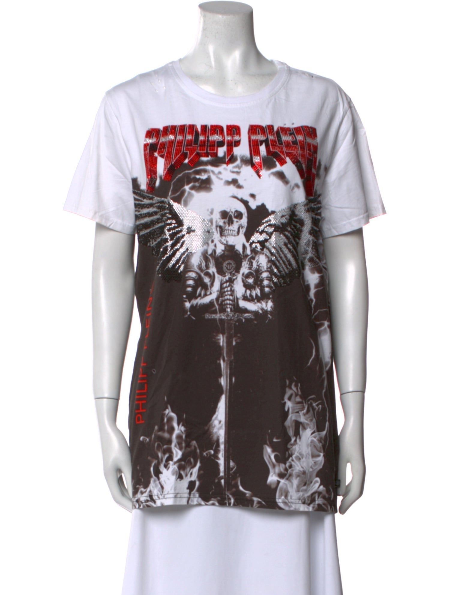 Philipp Plein Graphic Print Crew Neck T-Shirt