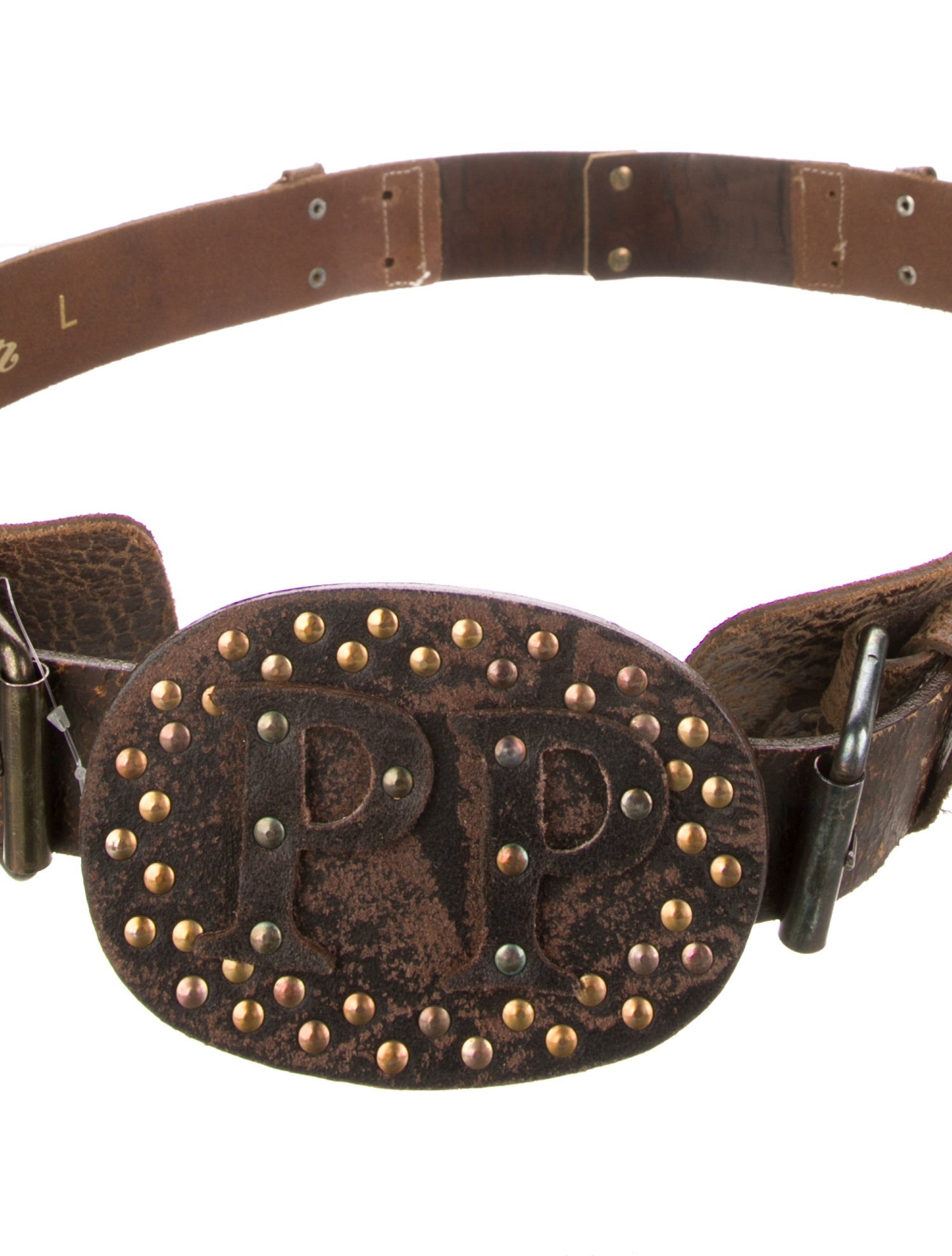 Philipp Plein Wide Leather Belt