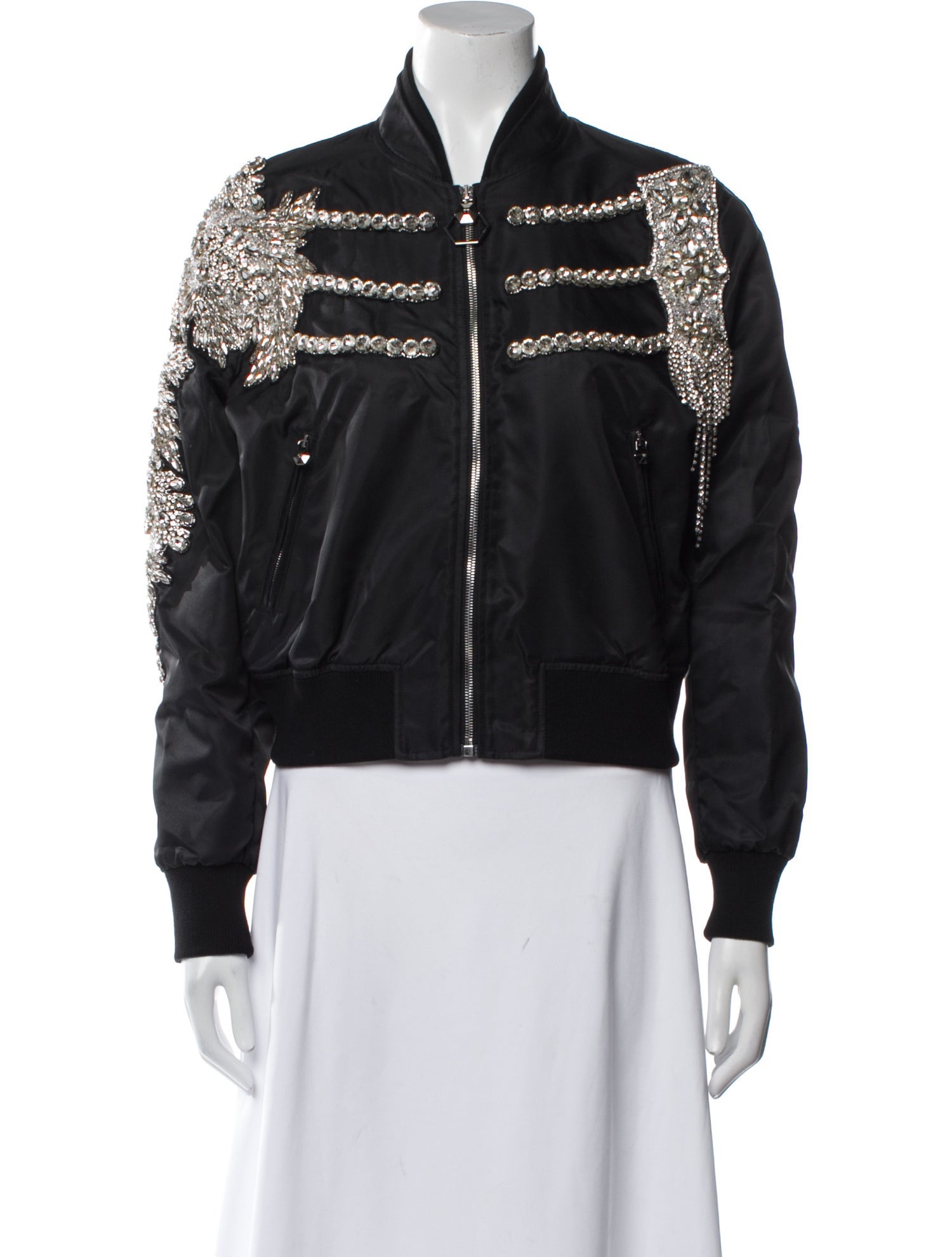 Philipp Plein 2019 Nylon Bomber Jacket