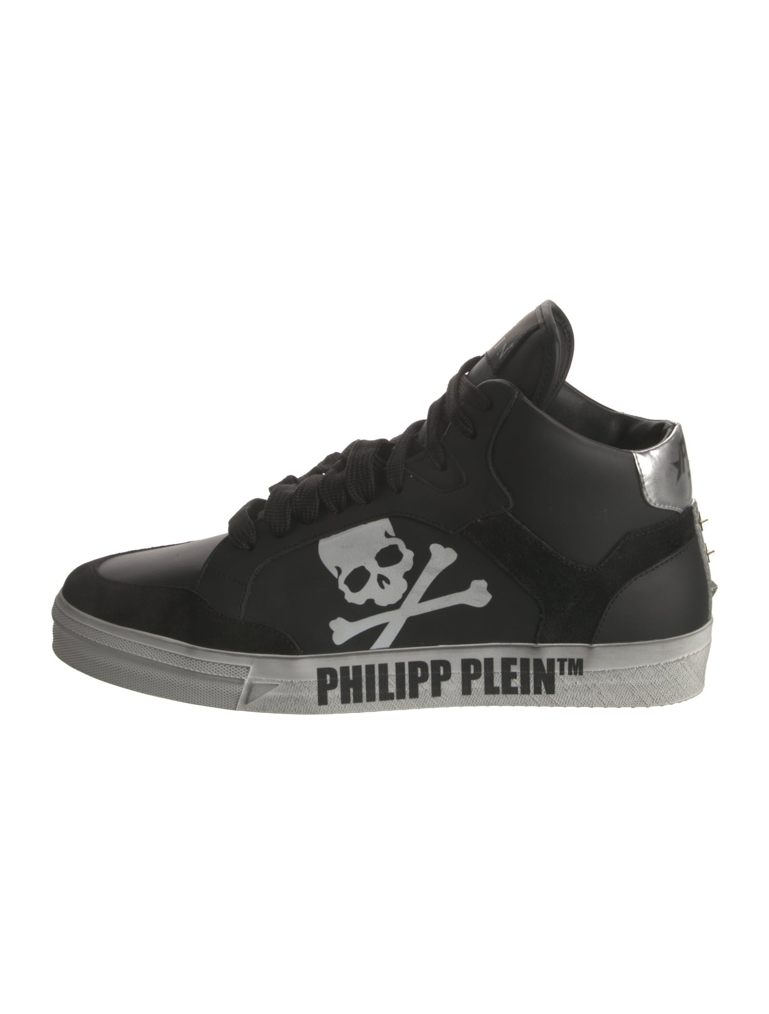 Philipp Plein Leather Printed Sneakers
