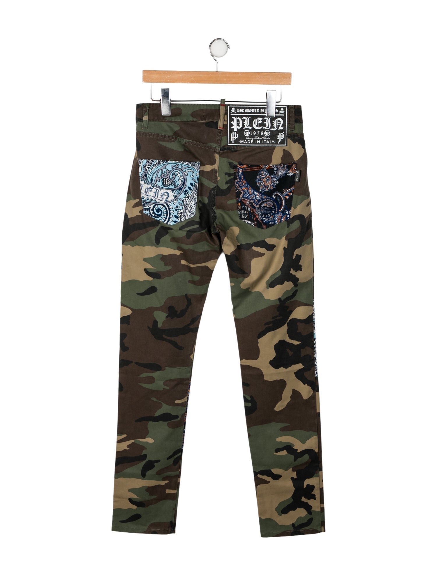 Philipp Plein Mid-Rise Straight Leg Jeans