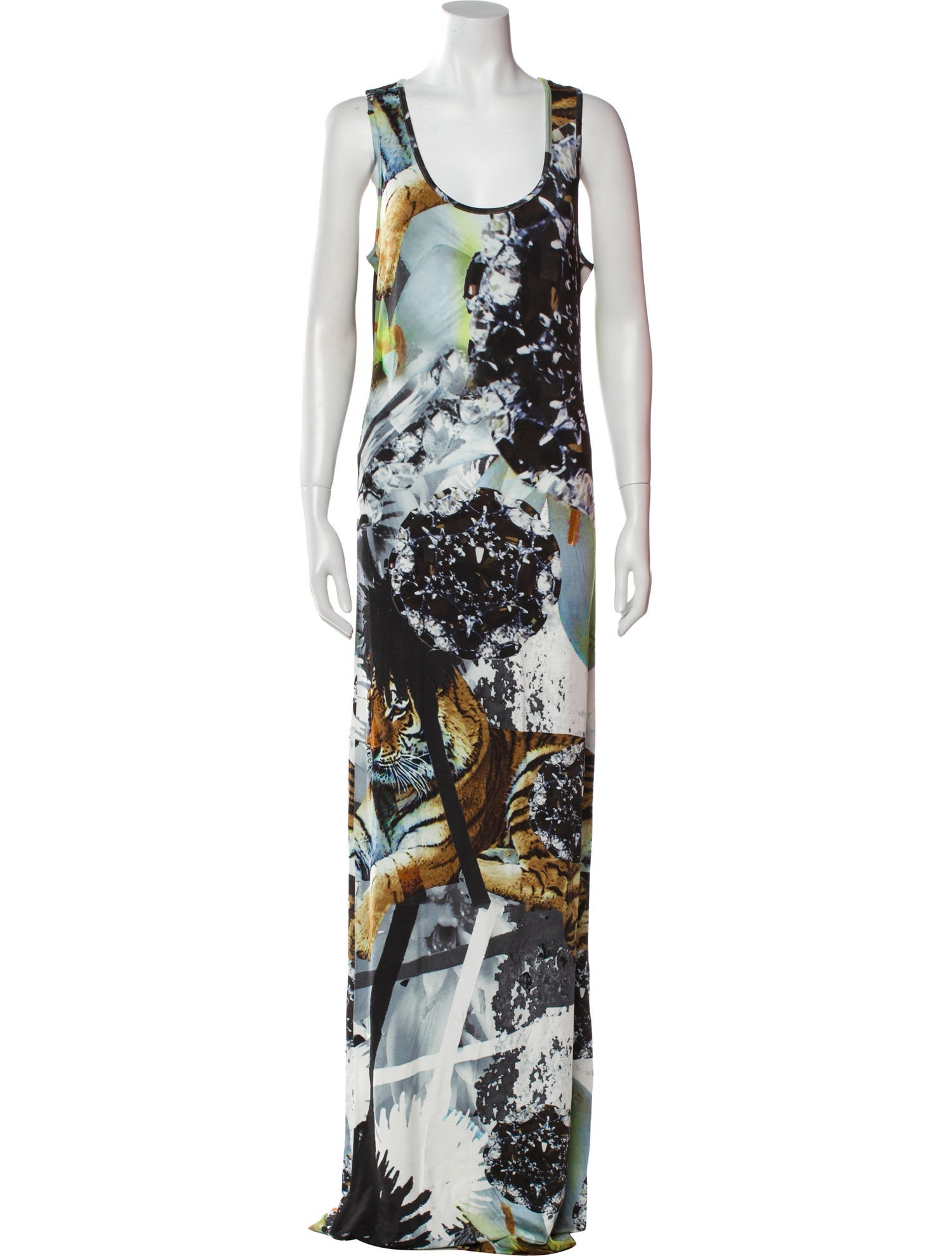 Philipp Plein Printed Long Dress