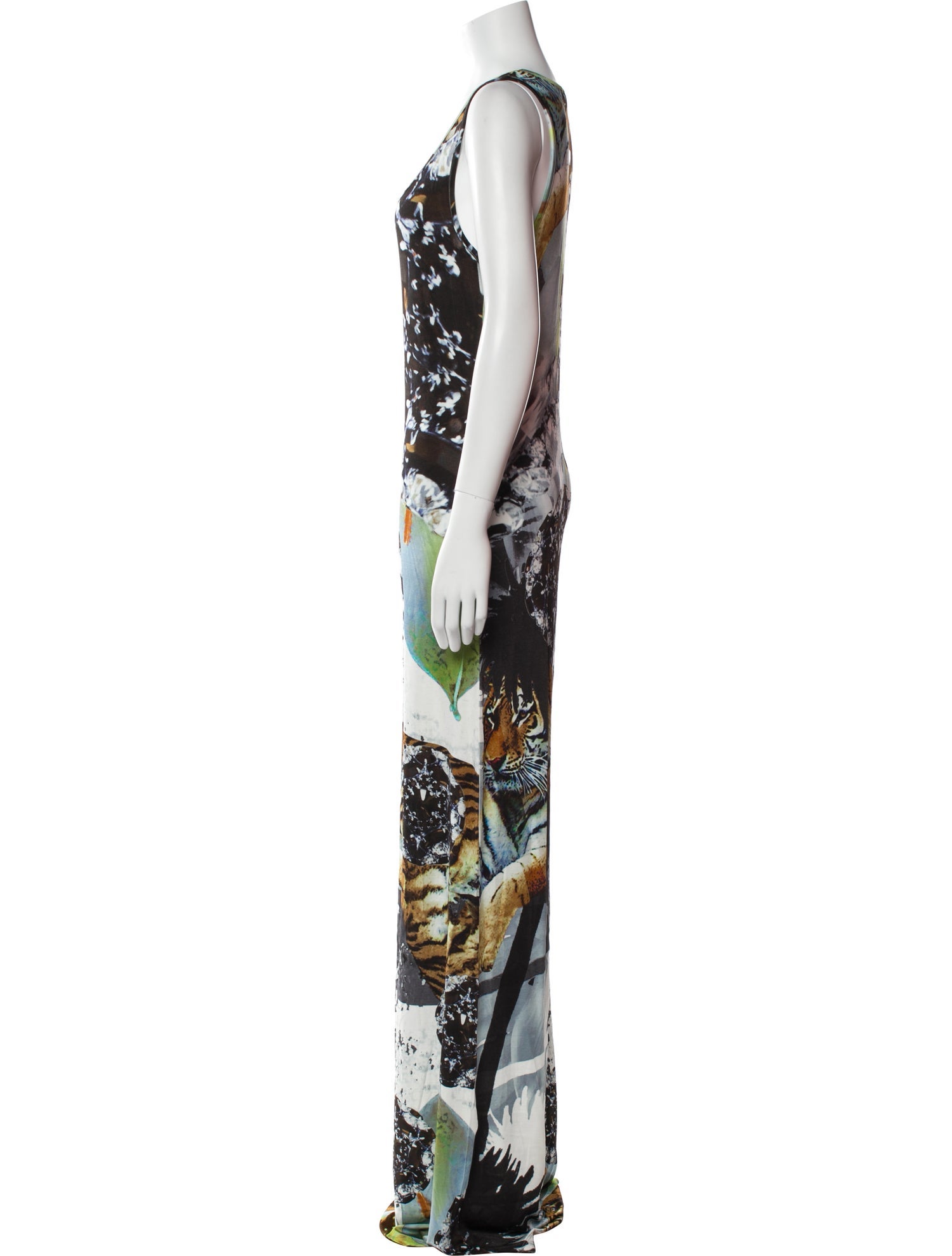 Philipp Plein Printed Long Dress