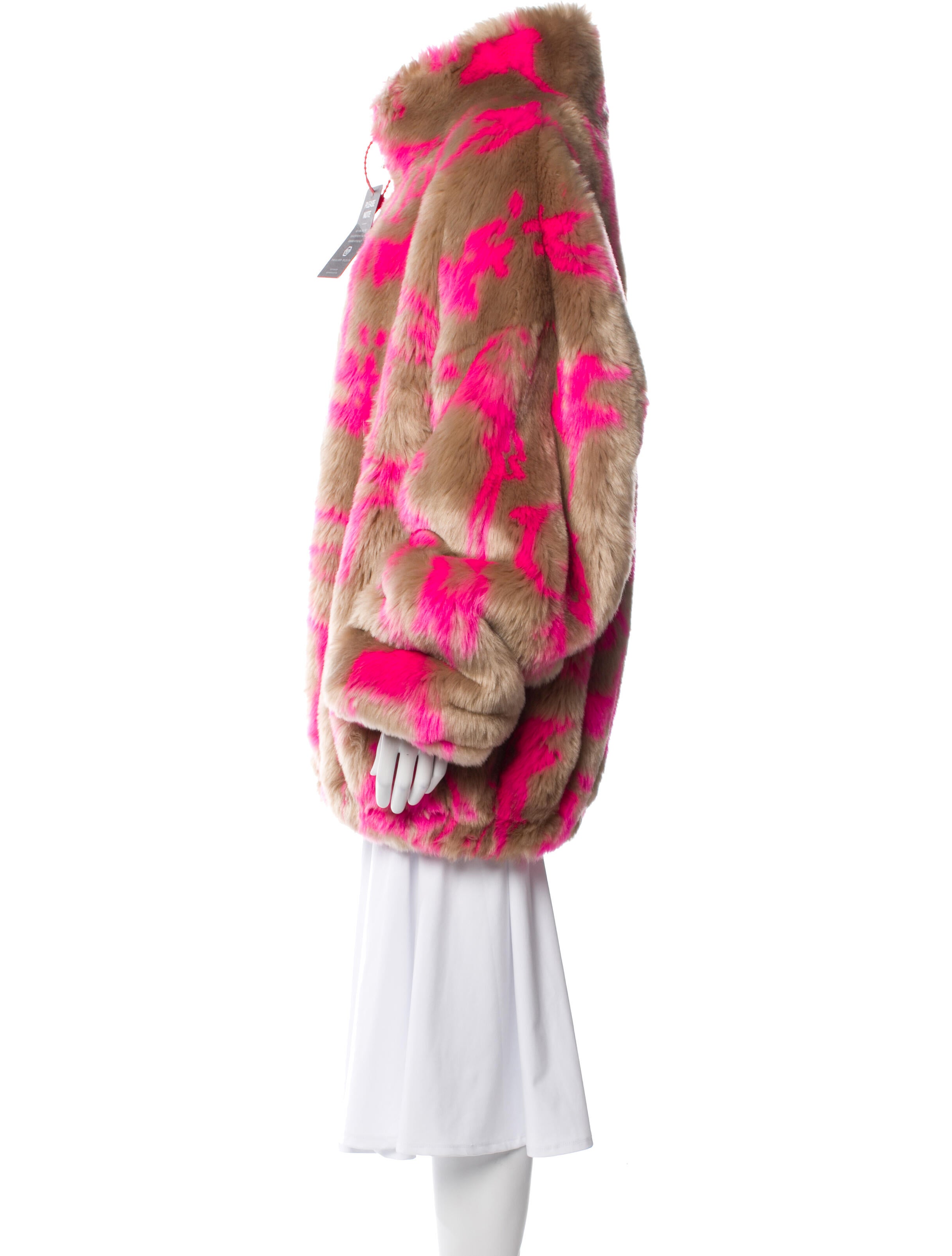 Philipp Plein Printed Faux Fur Jacket w/ Tags