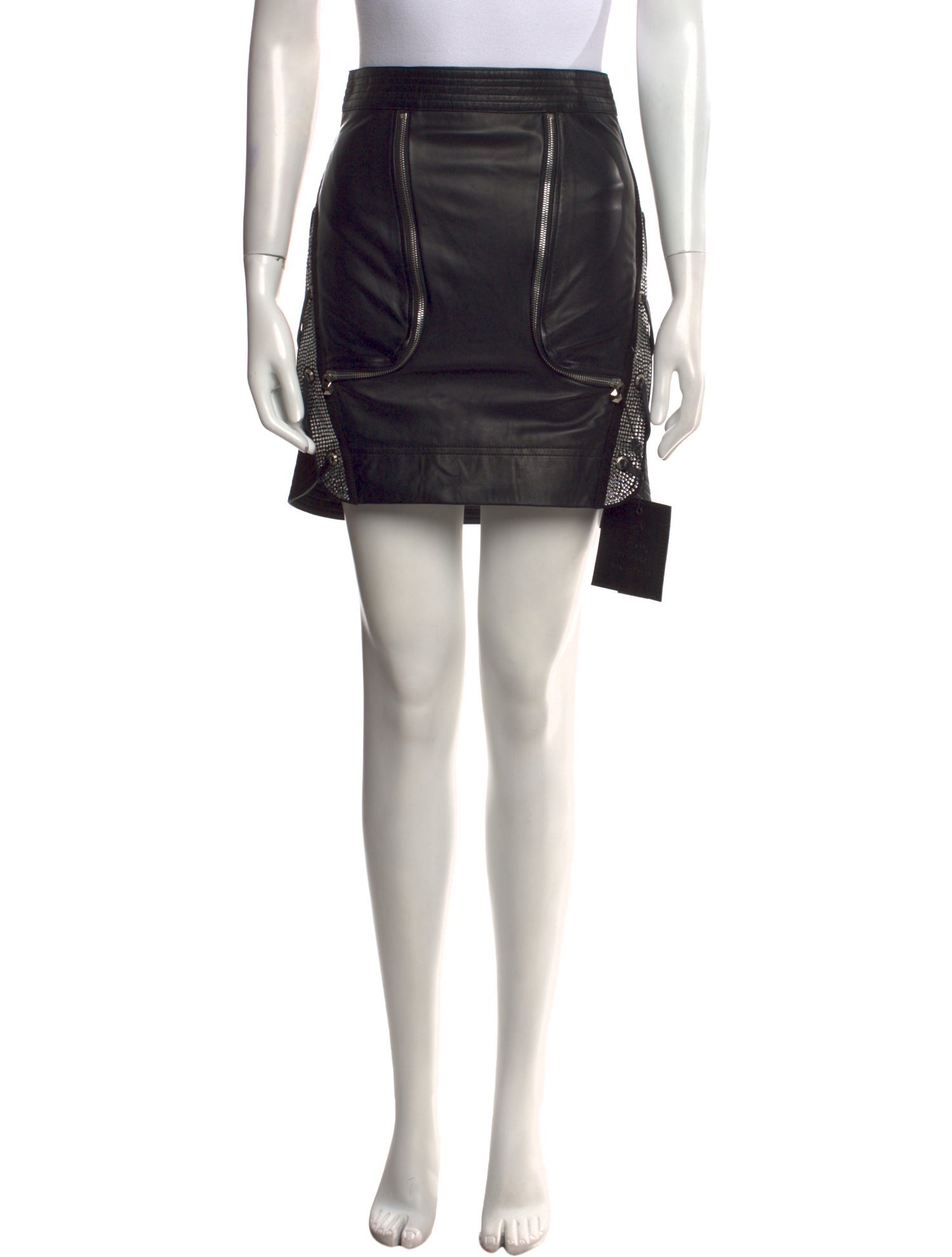 Philipp Plein Crystal Embellishments Mini Skirt