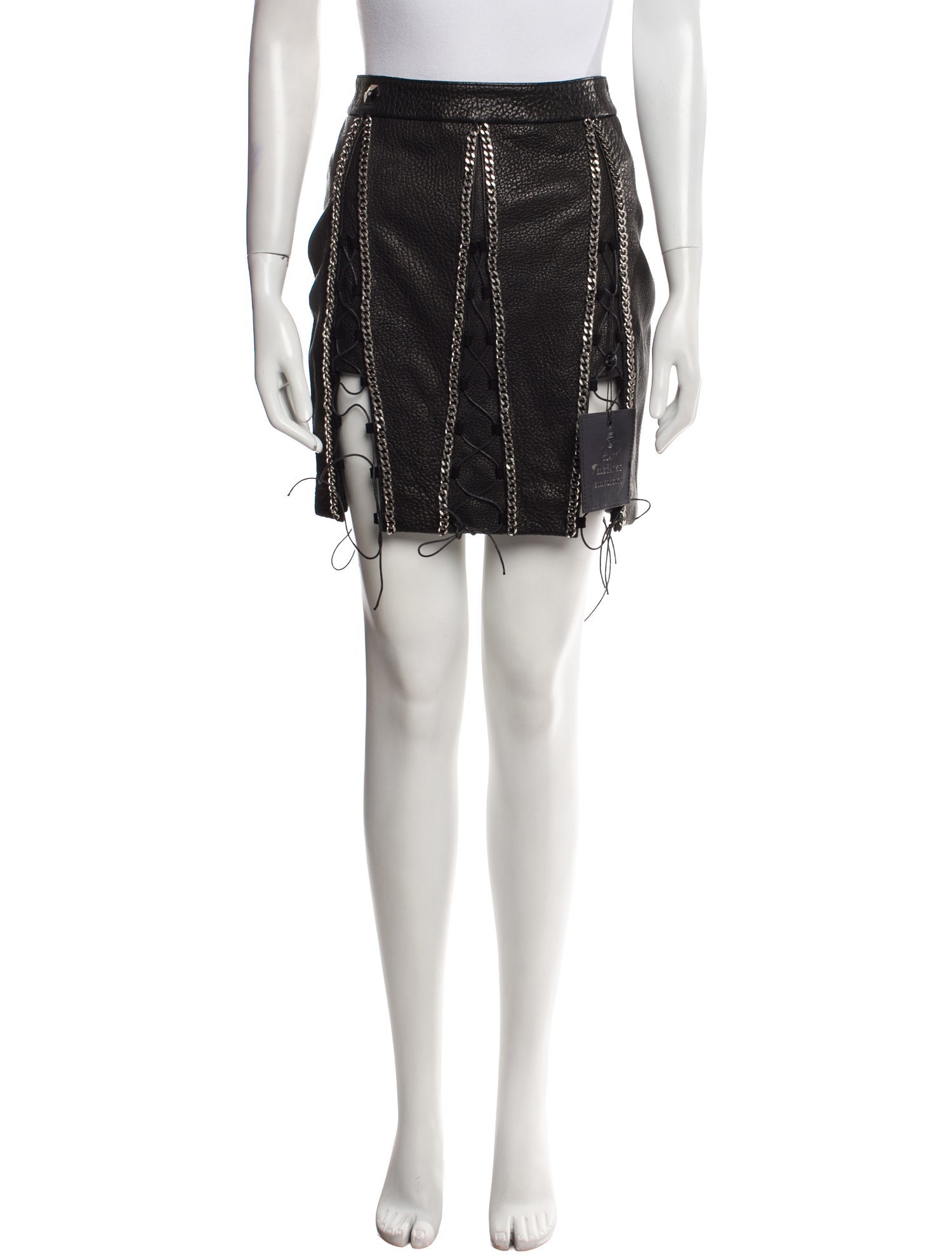 Philipp Plein Chain-Link Accents Mini Skirt