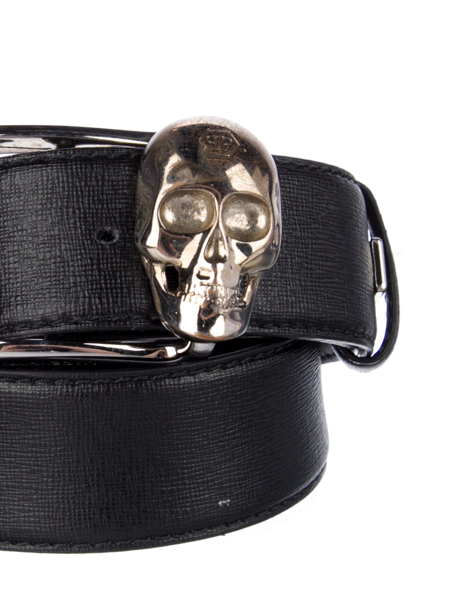 Philipp Plein Leather Waist Belt
