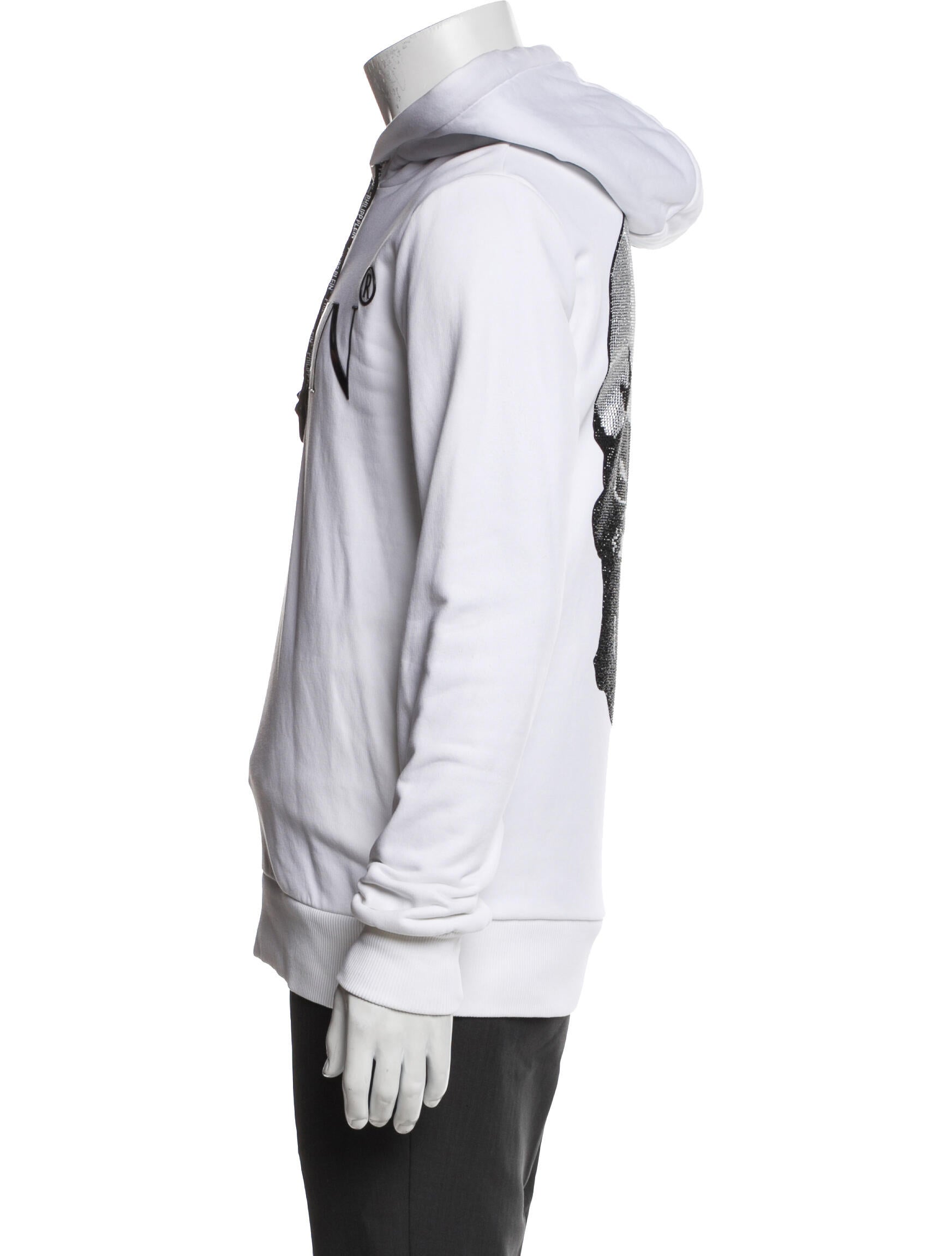 Philipp Plein Graphic Print Crew Neck Hoodie