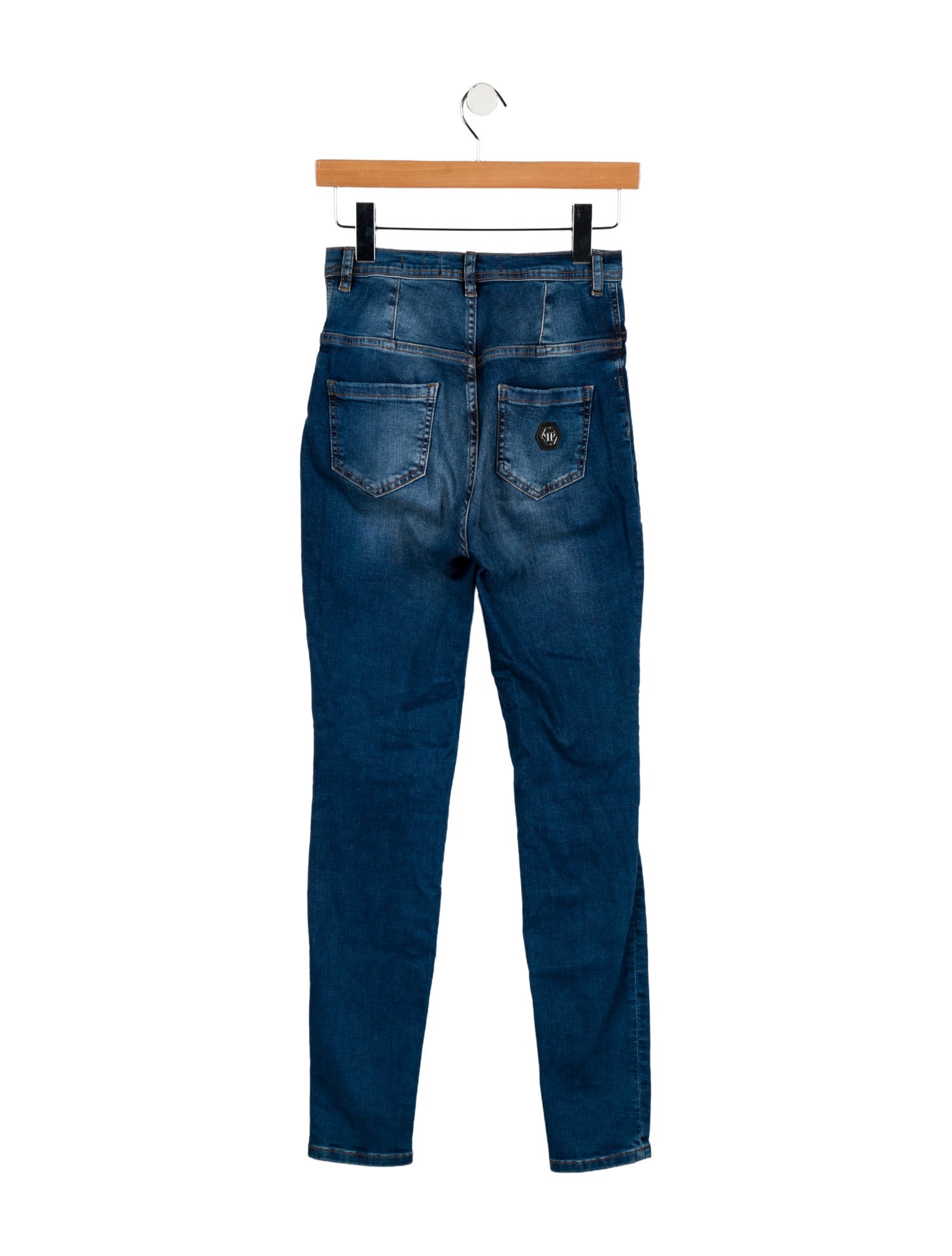 Philipp Plein High-Rise Skinny Leg Jeans