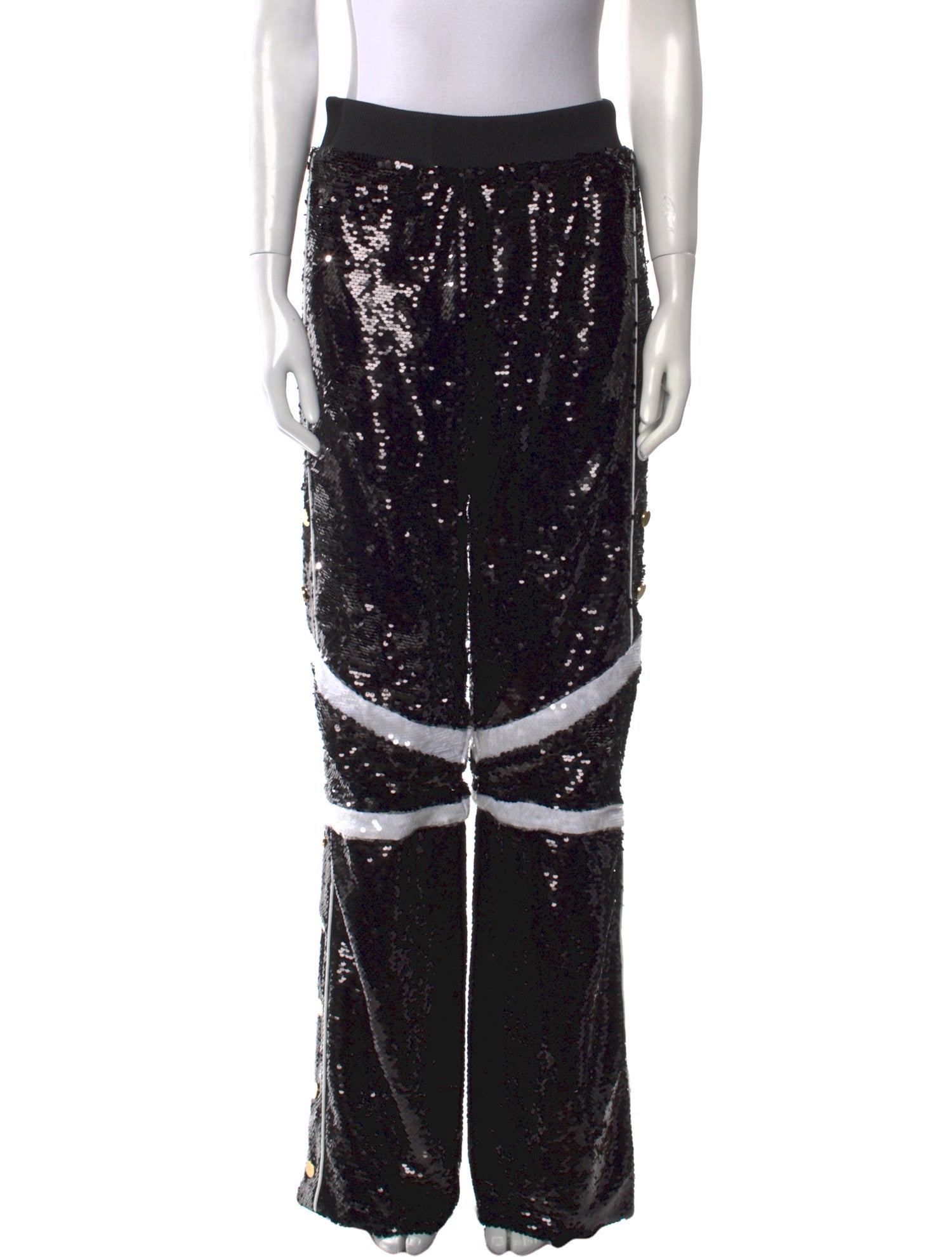 Philipp Plein Striped Straight Leg Pants