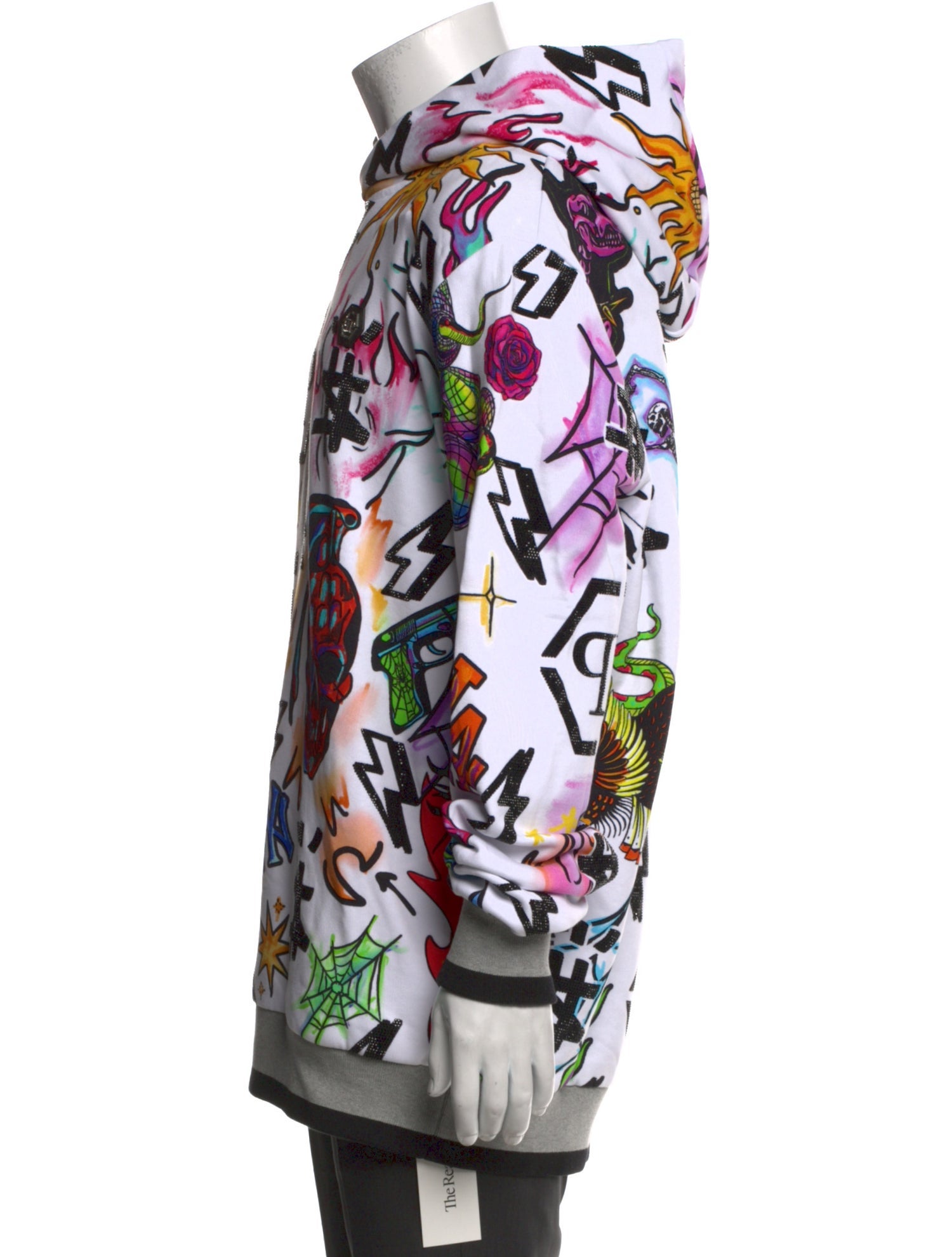 Philipp Plein Printed Crew Neck Hoodie