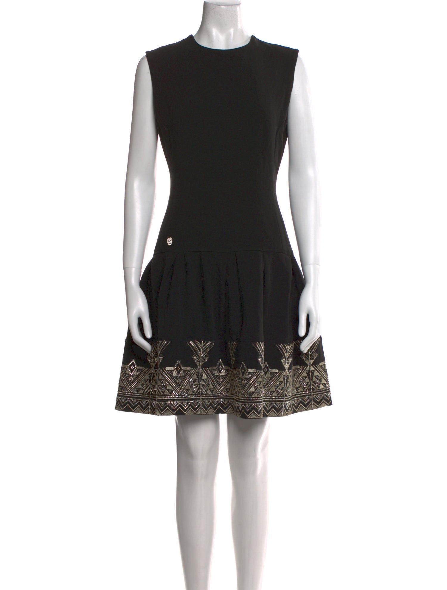 Philipp Plein Crew Neck Mini Dress