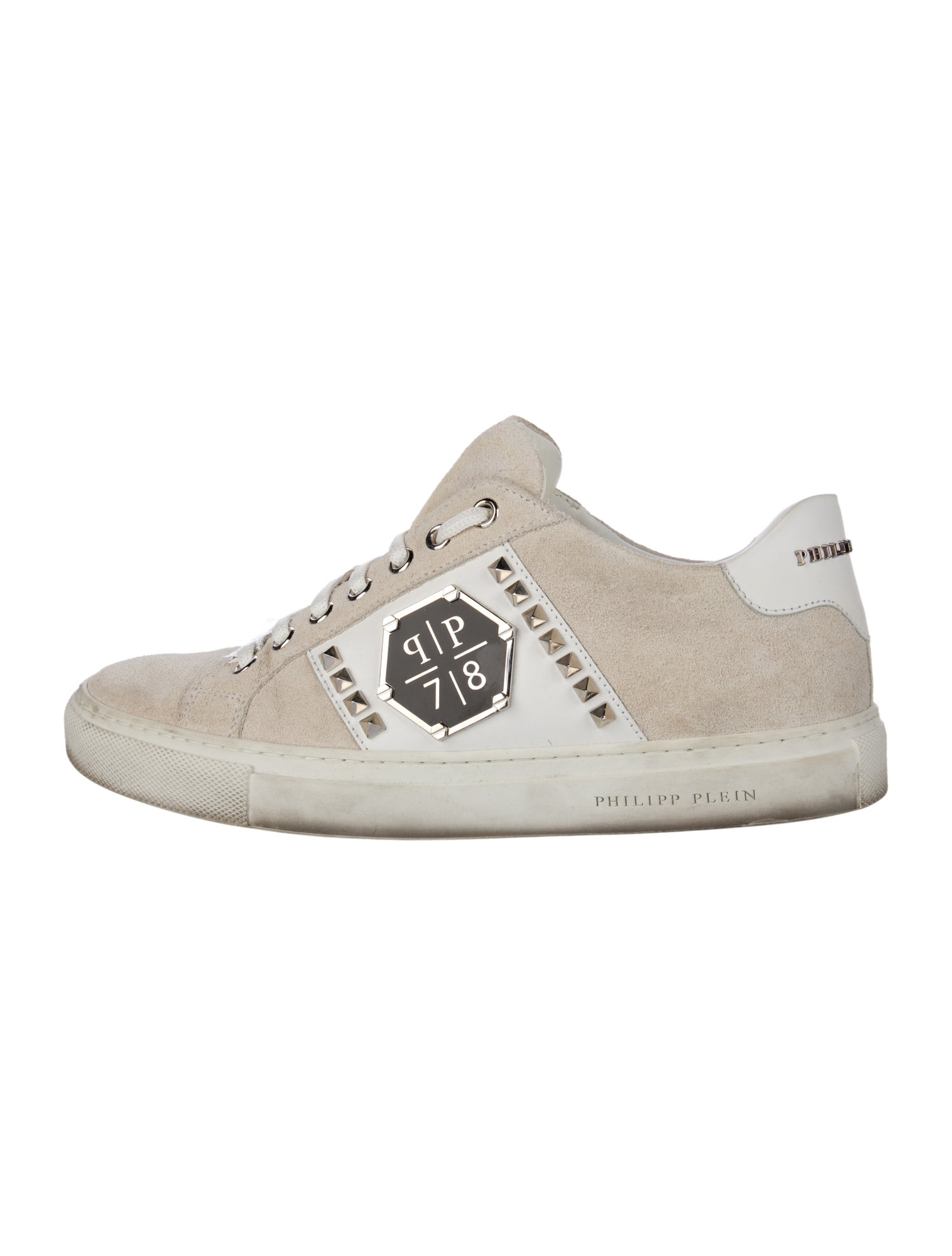 Philipp Plein Suede Printed Sneakers