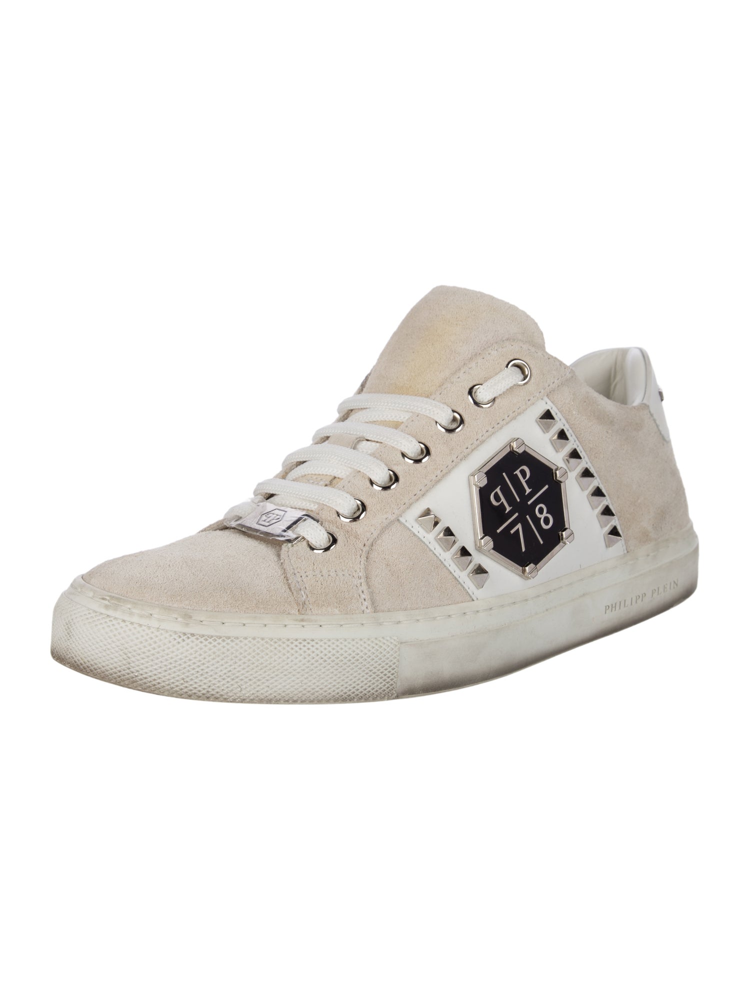 Philipp Plein Suede Printed Sneakers