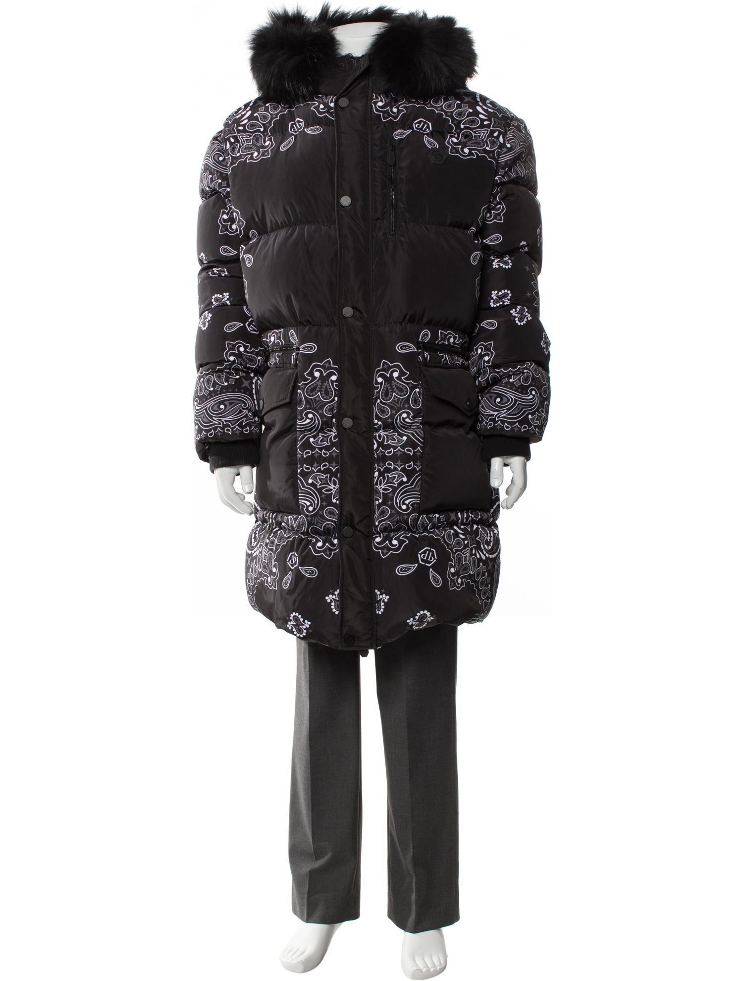 Philipp Plein Printed Parka w/ Tags