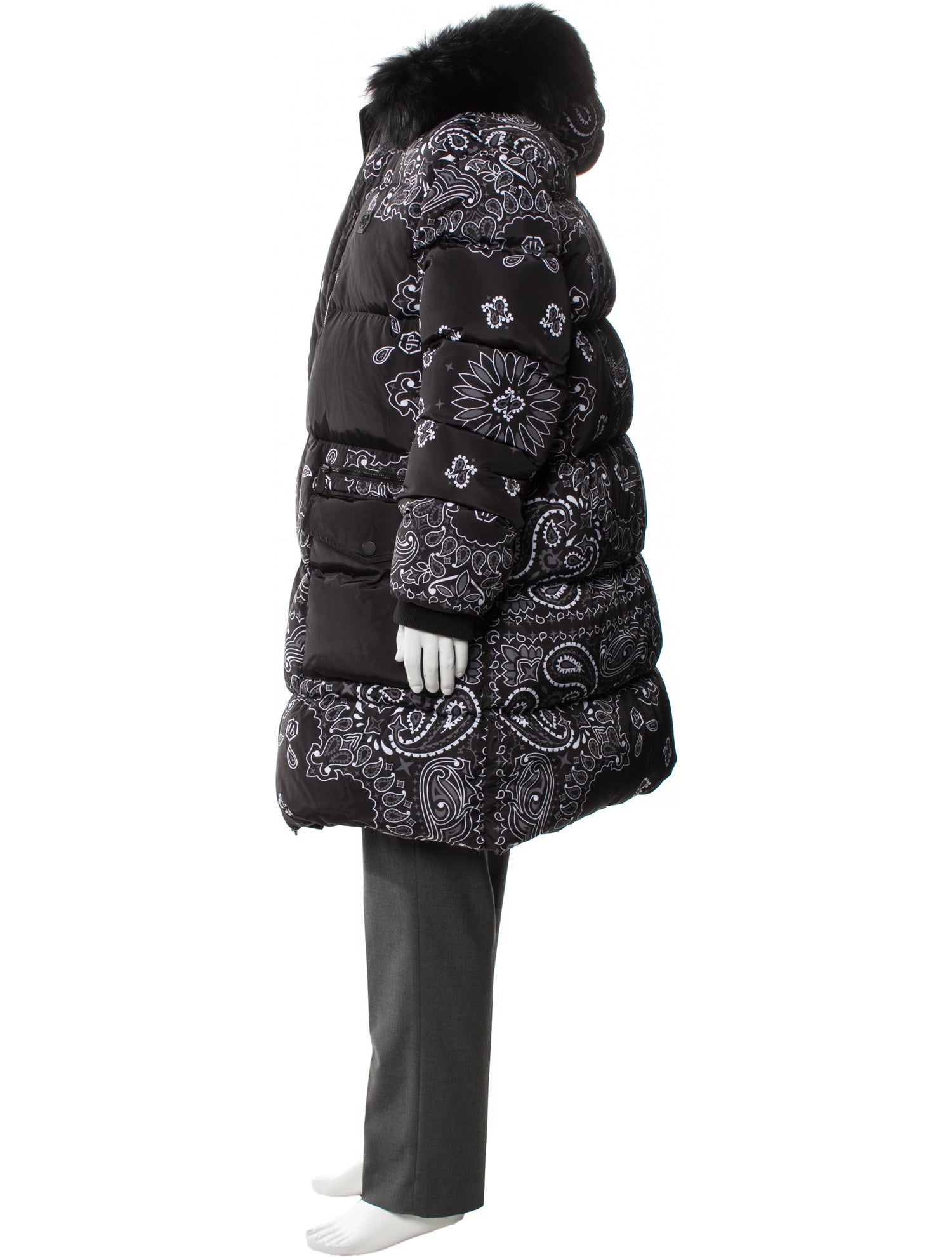 Philipp Plein Printed Parka w/ Tags
