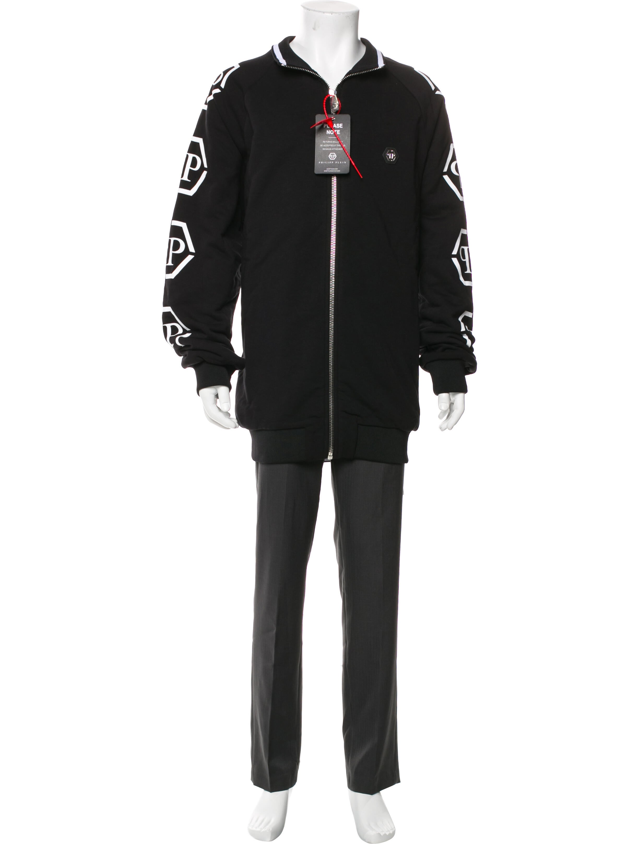 Philipp Plein Graphic Print Parka w/ Tags