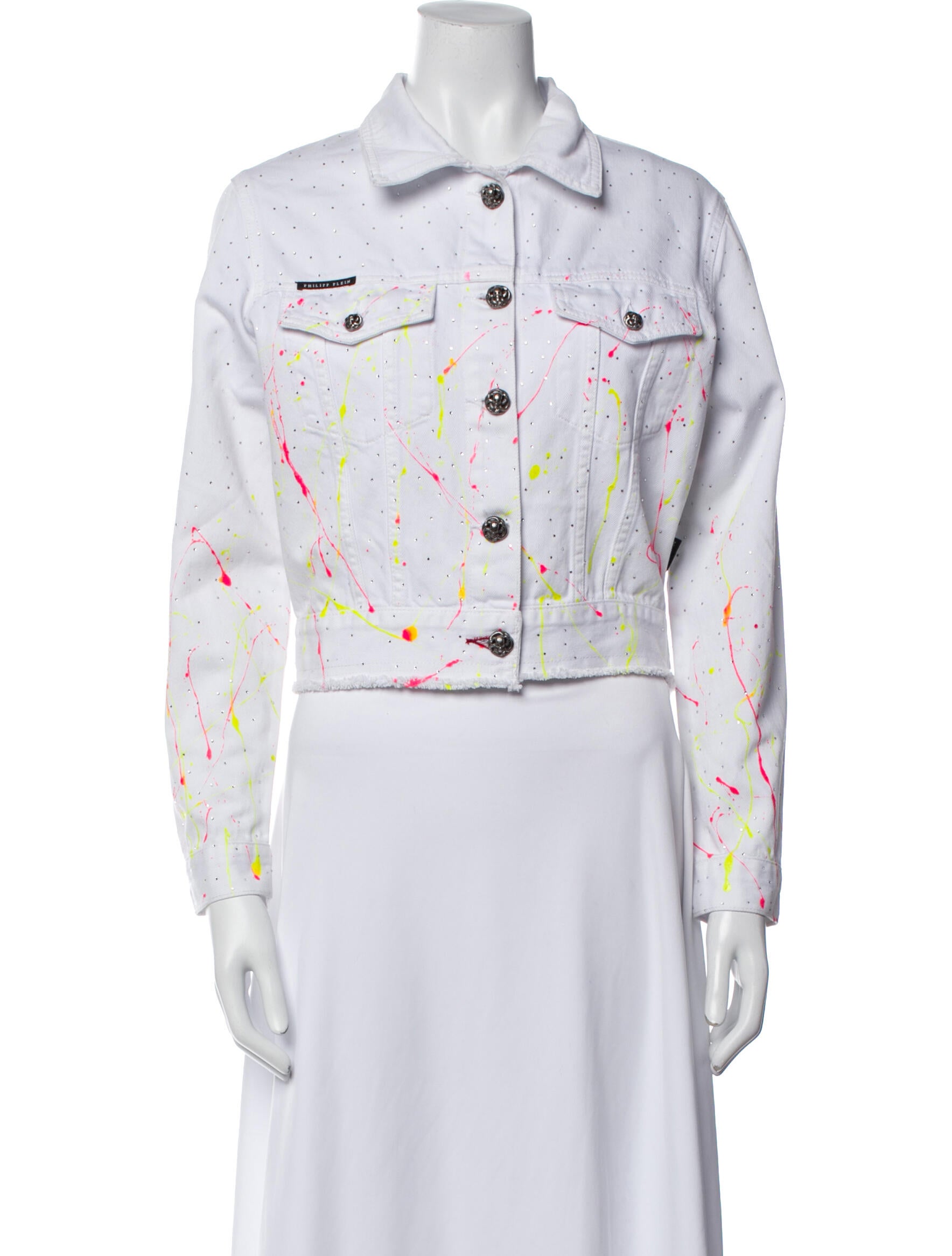 Philipp Plein Printed Denim Jacket