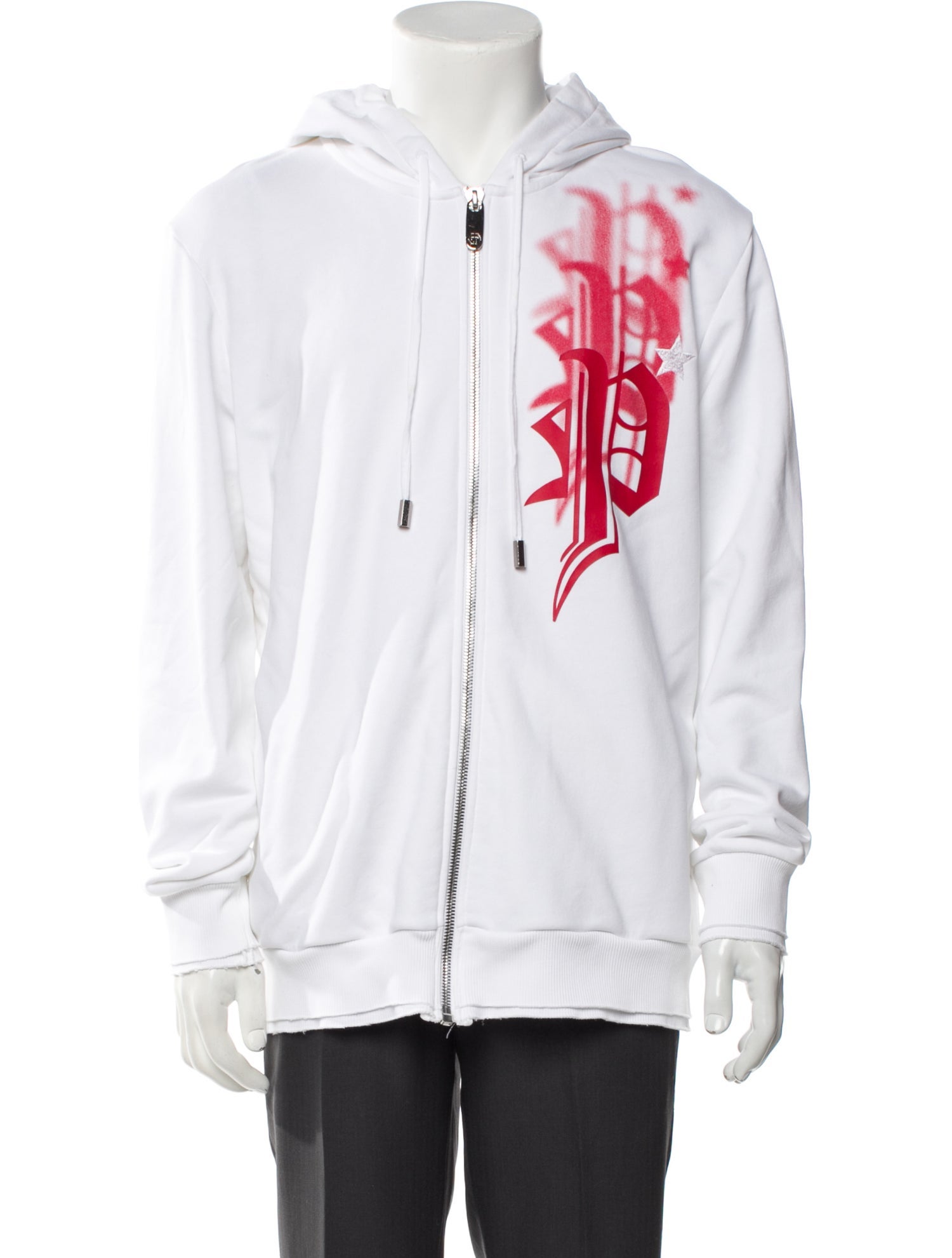 Philipp Plein Graphic Print Crew Neck Hoodie