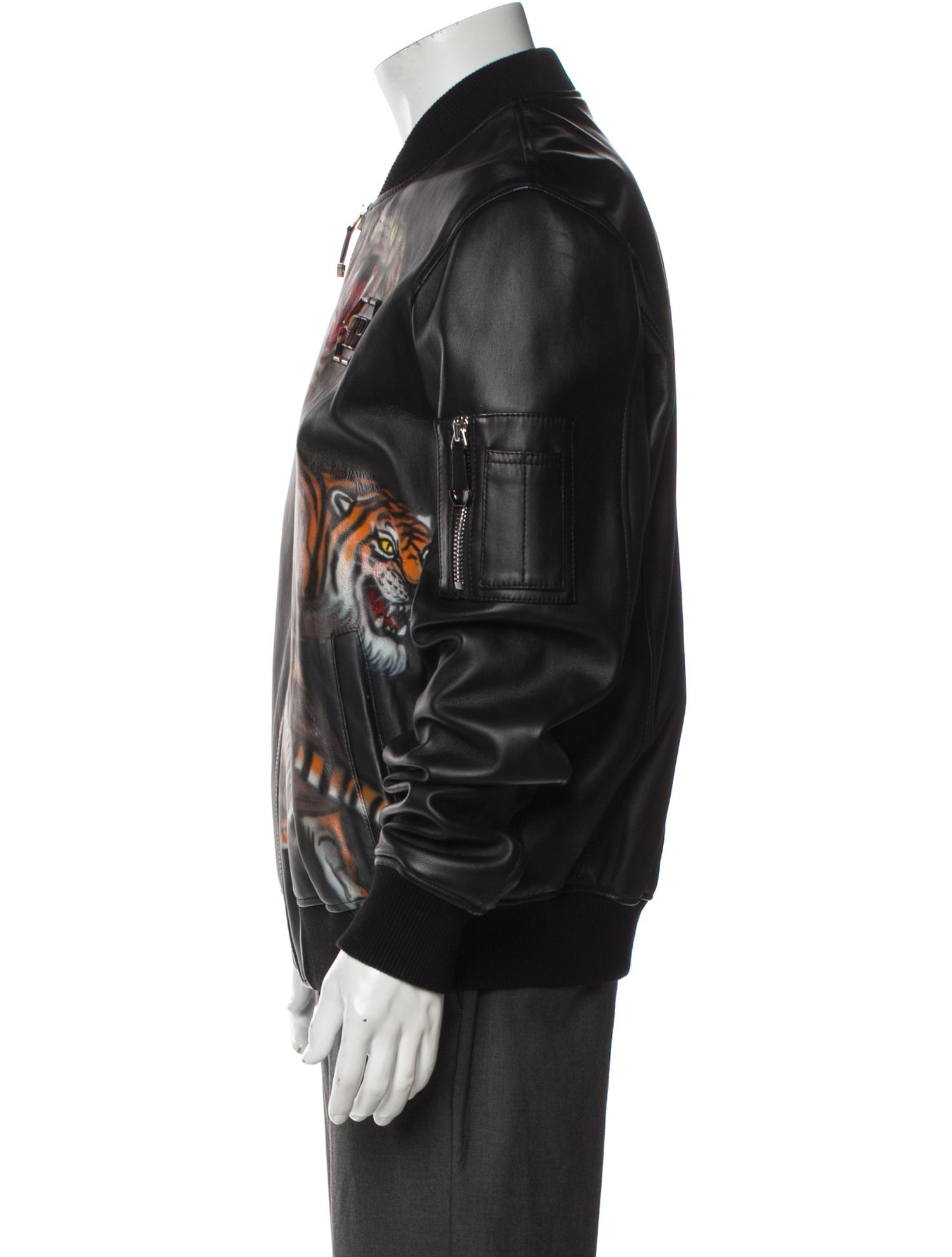 Philipp Plein Eel Skin Bomber Jacket
