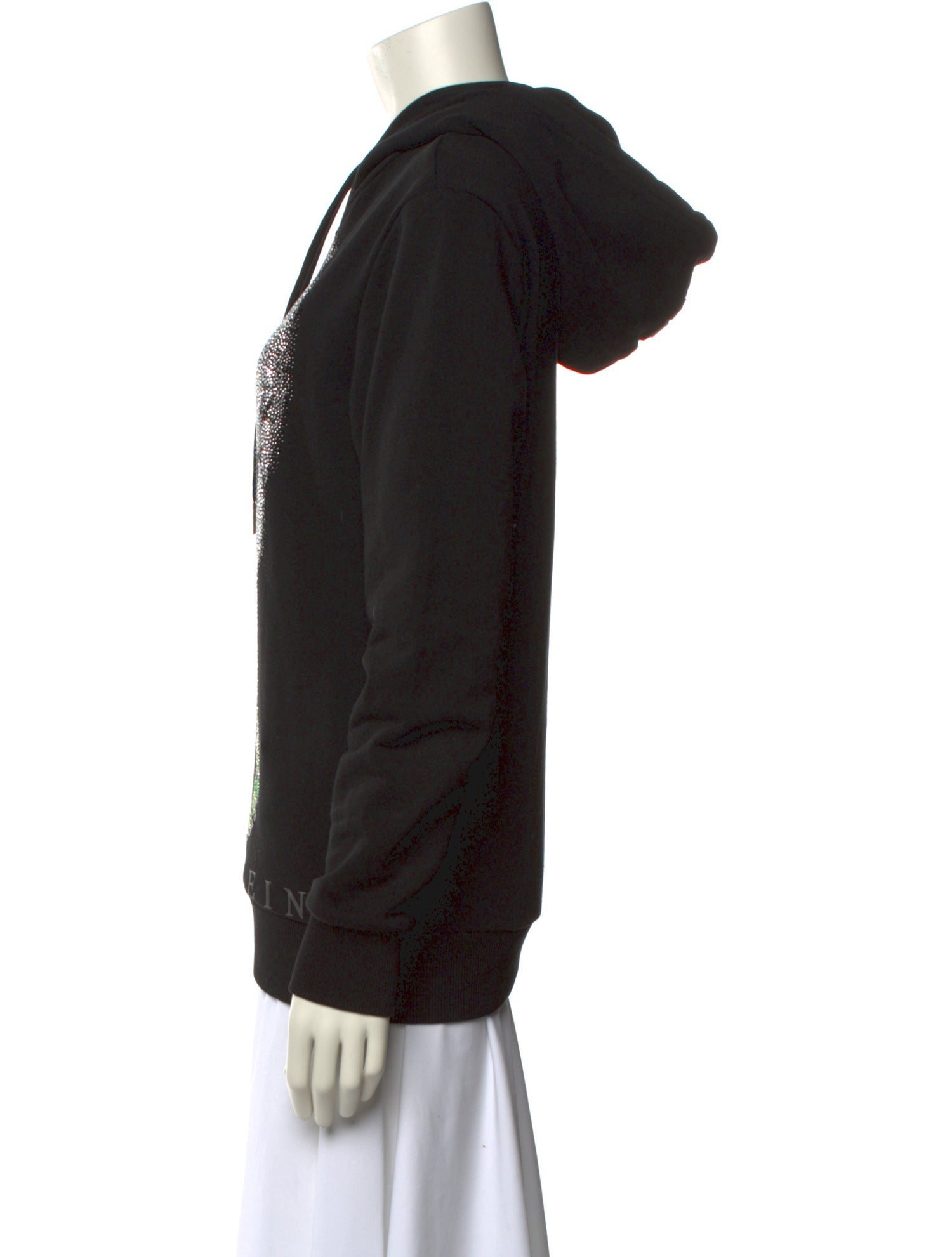 Philipp Plein Graphic Print Mock Neck Sweatshirt