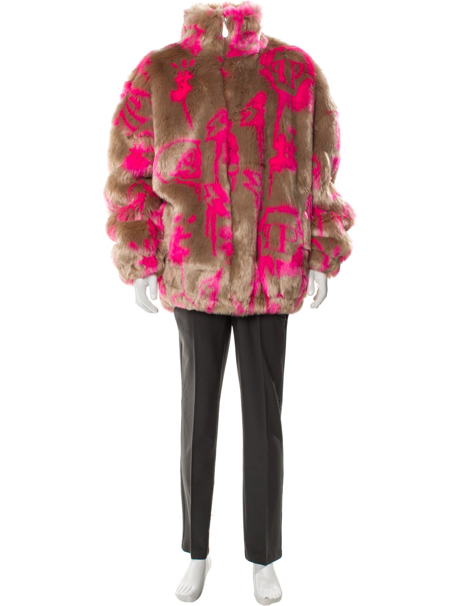 Philipp Plein Printed Parka w/ Tags