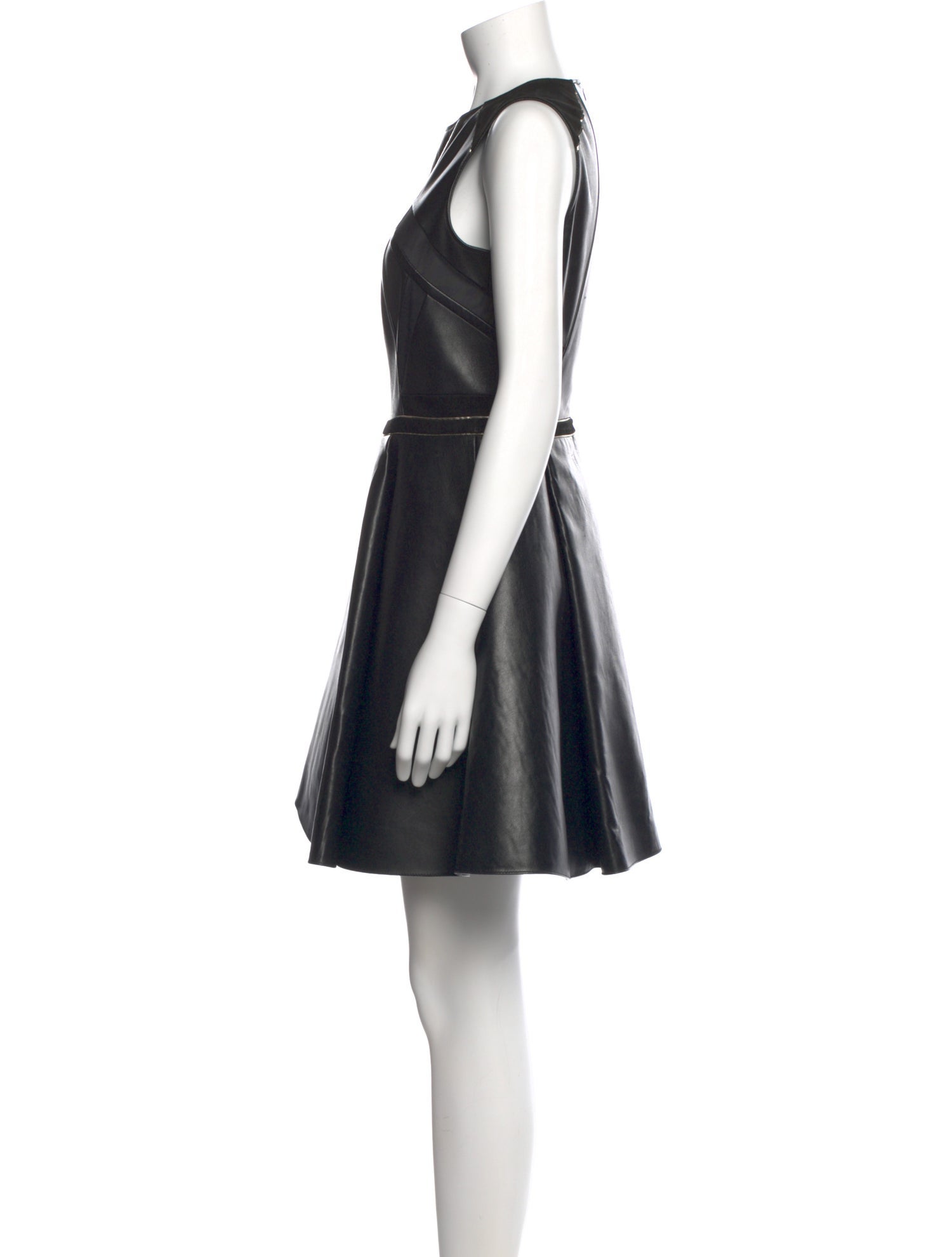 Philipp Plein Lamb Leather Mini Dress