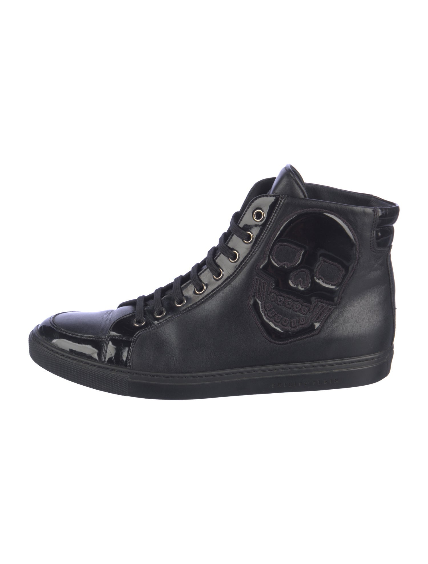 Philipp Plein Leather Lace-Up Boots