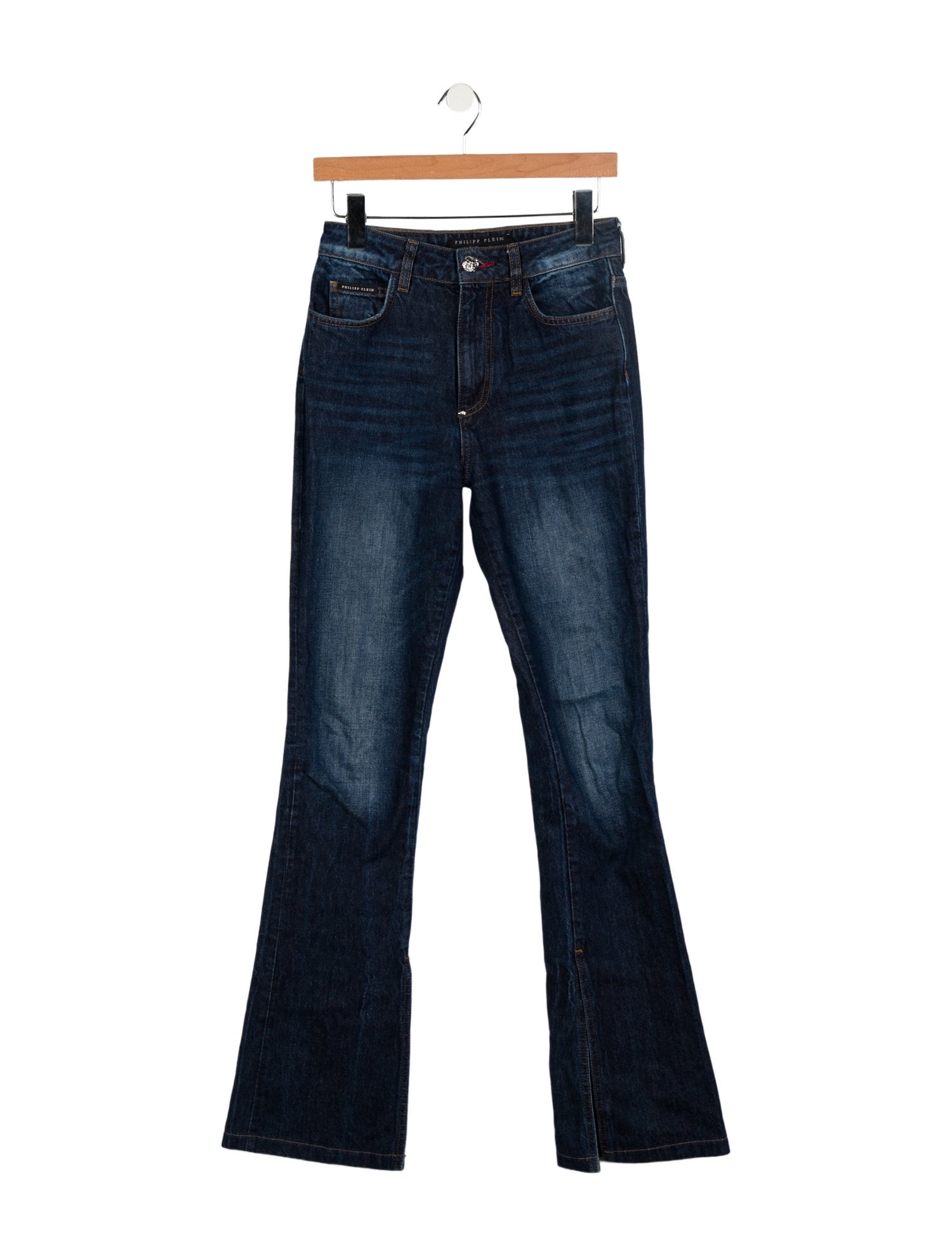 Philipp Plein Mid-Rise Wide Leg Jeans
