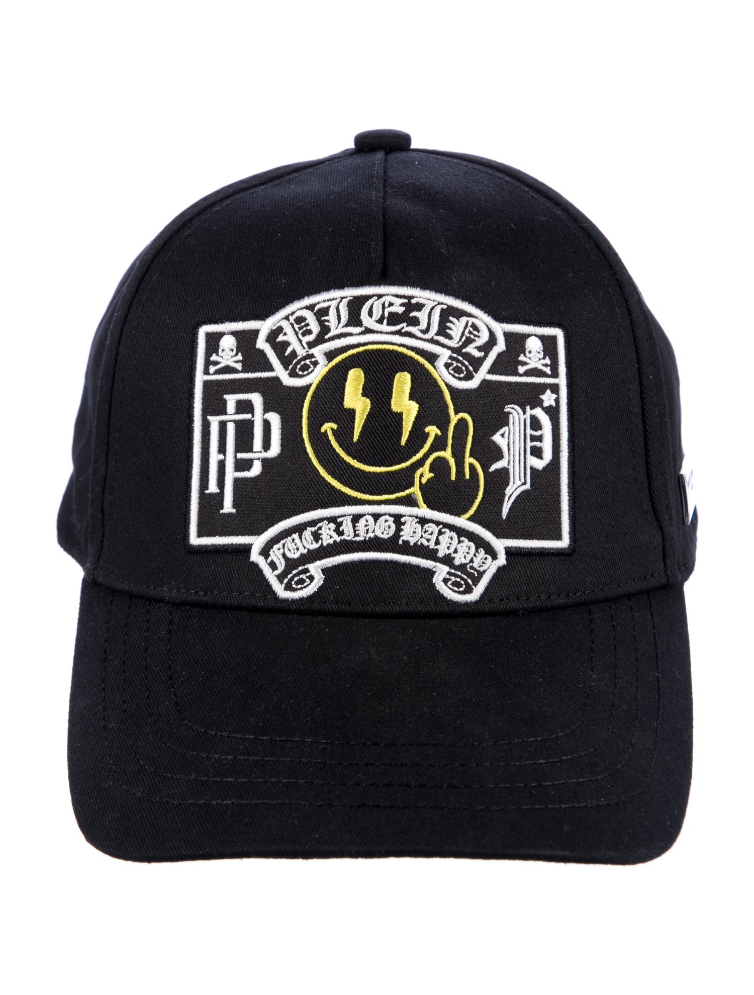 Philipp Plein Embroidered Denim Baseball Hat