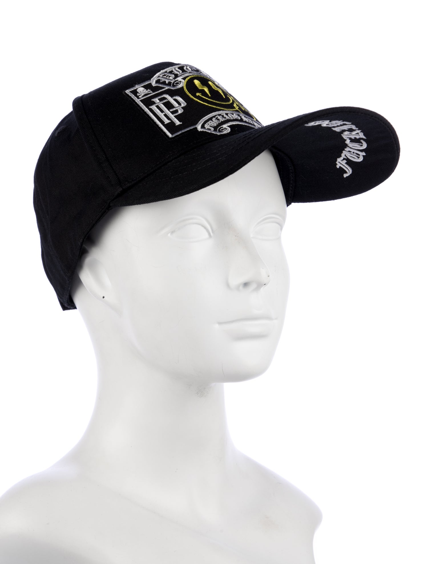 Philipp Plein Embroidered Denim Baseball Hat